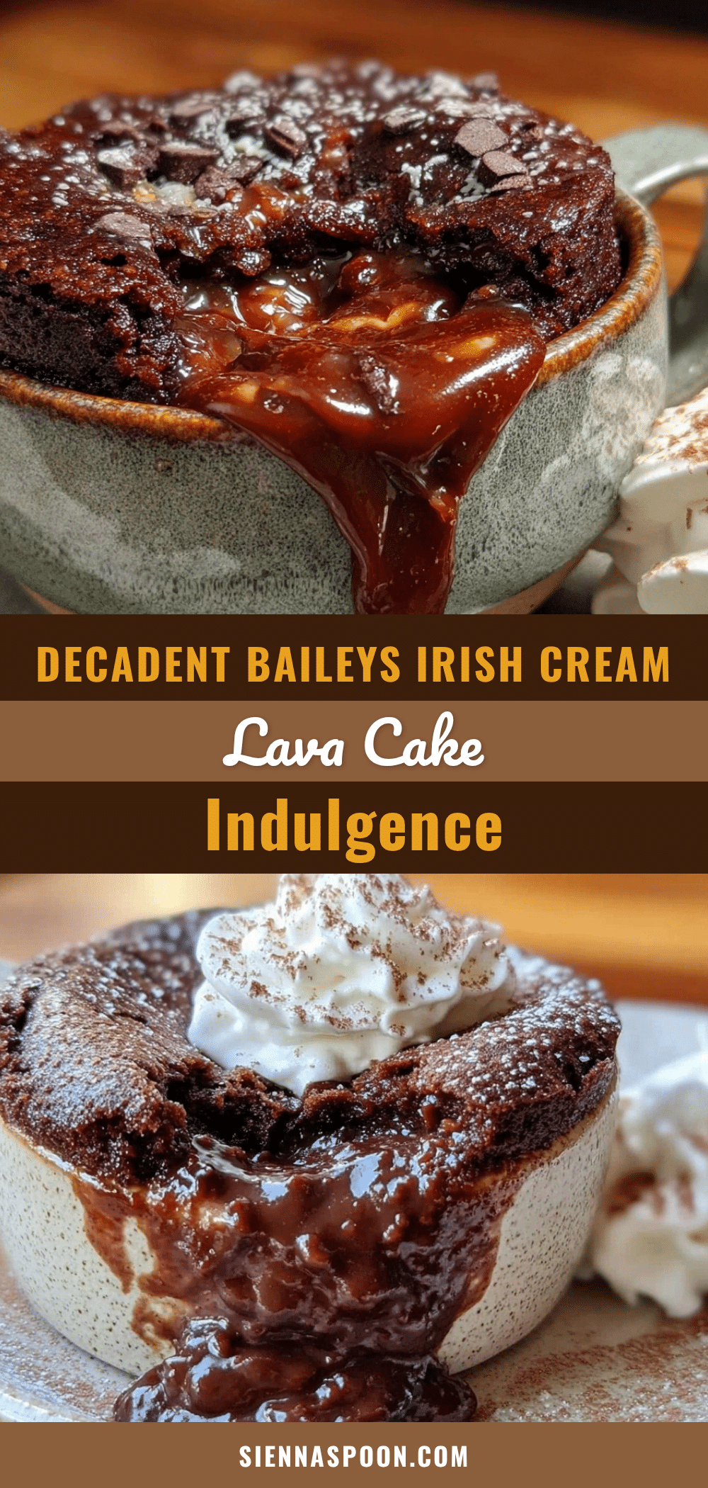 Baileys Irish Cream Chocolate Lava Mug Cake recipe