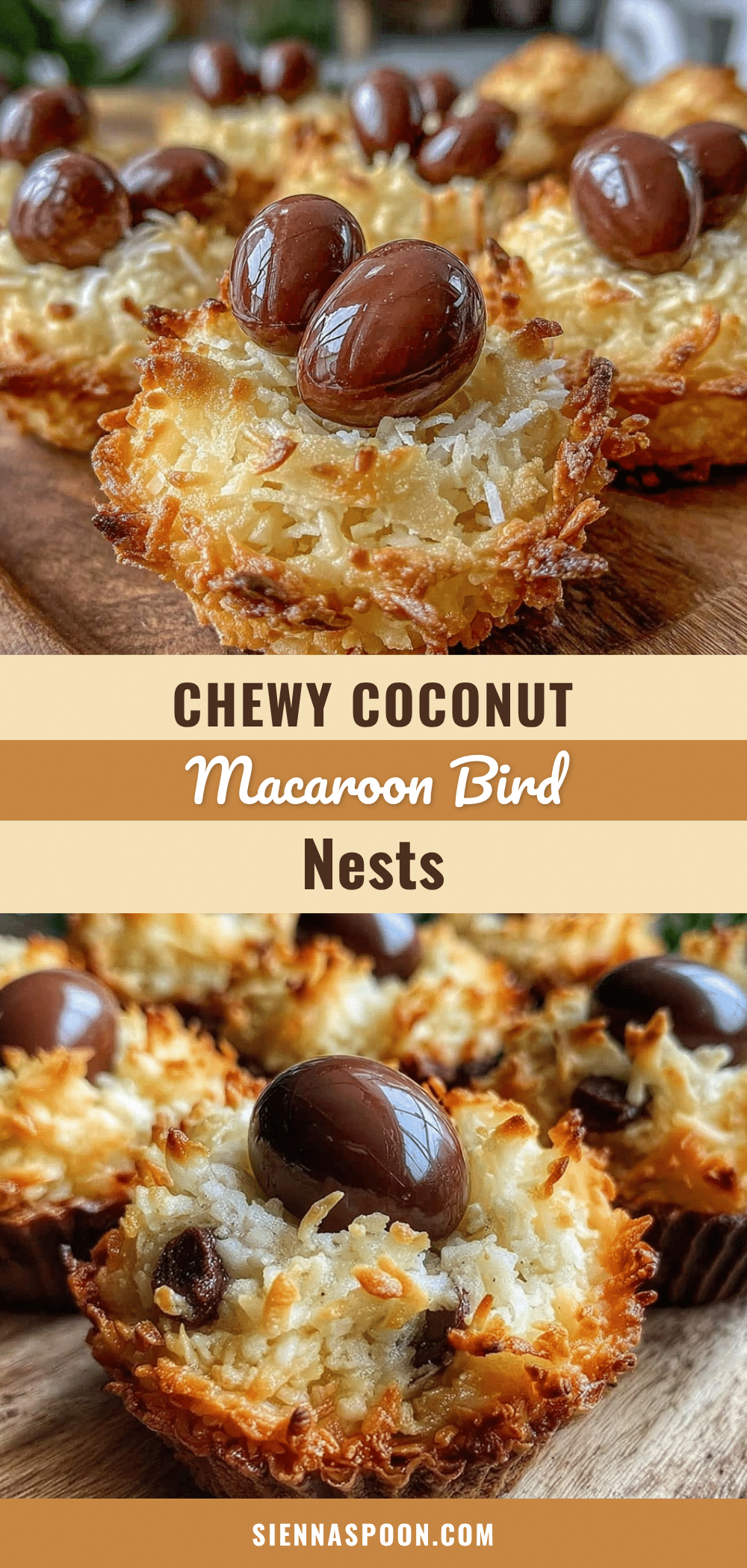 cozy coconut macaroon bird nests recipe