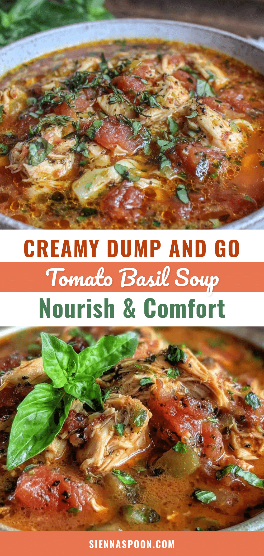 creamy crockpot tomato basil chicken soup recipe