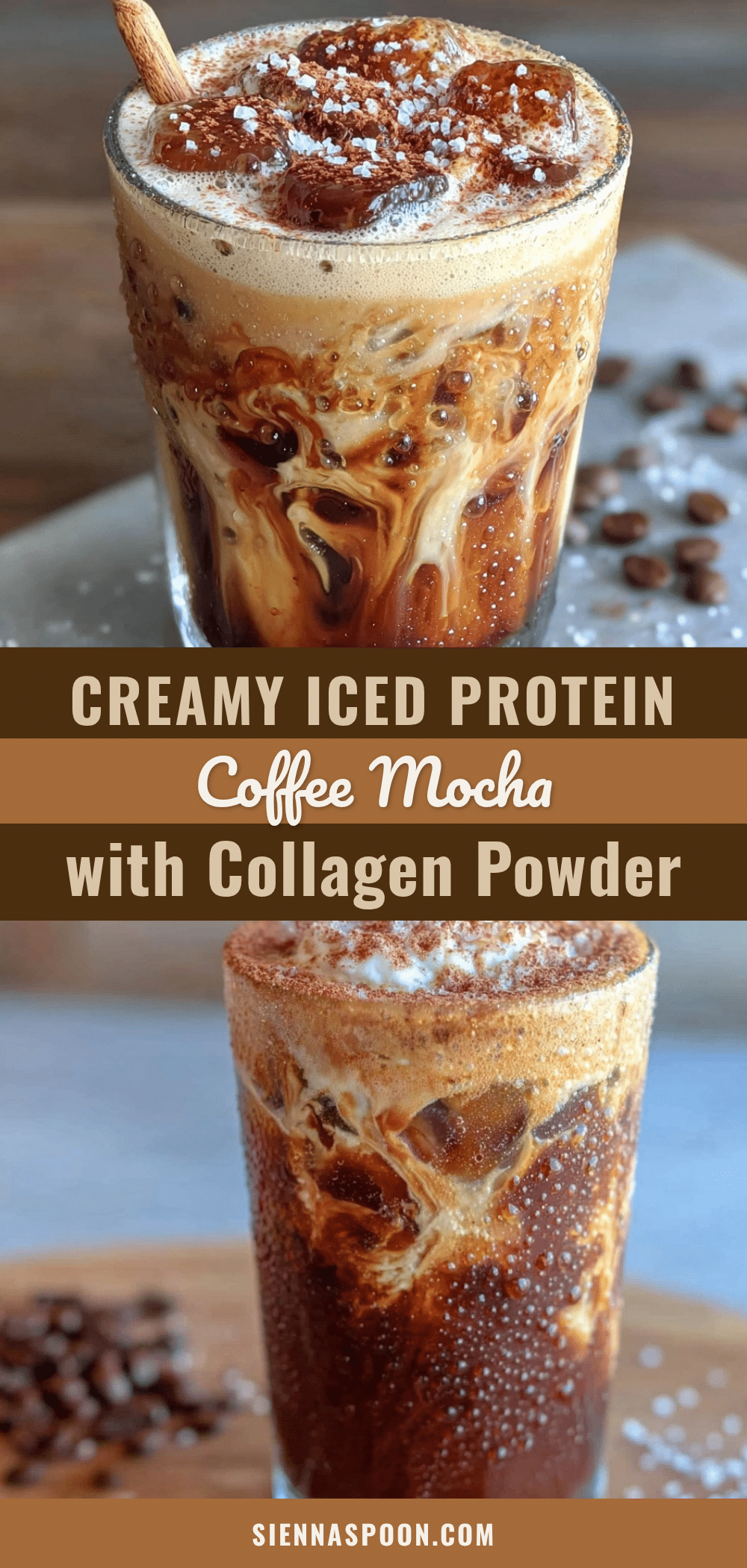 creamy iced protein coffee mocha recipe