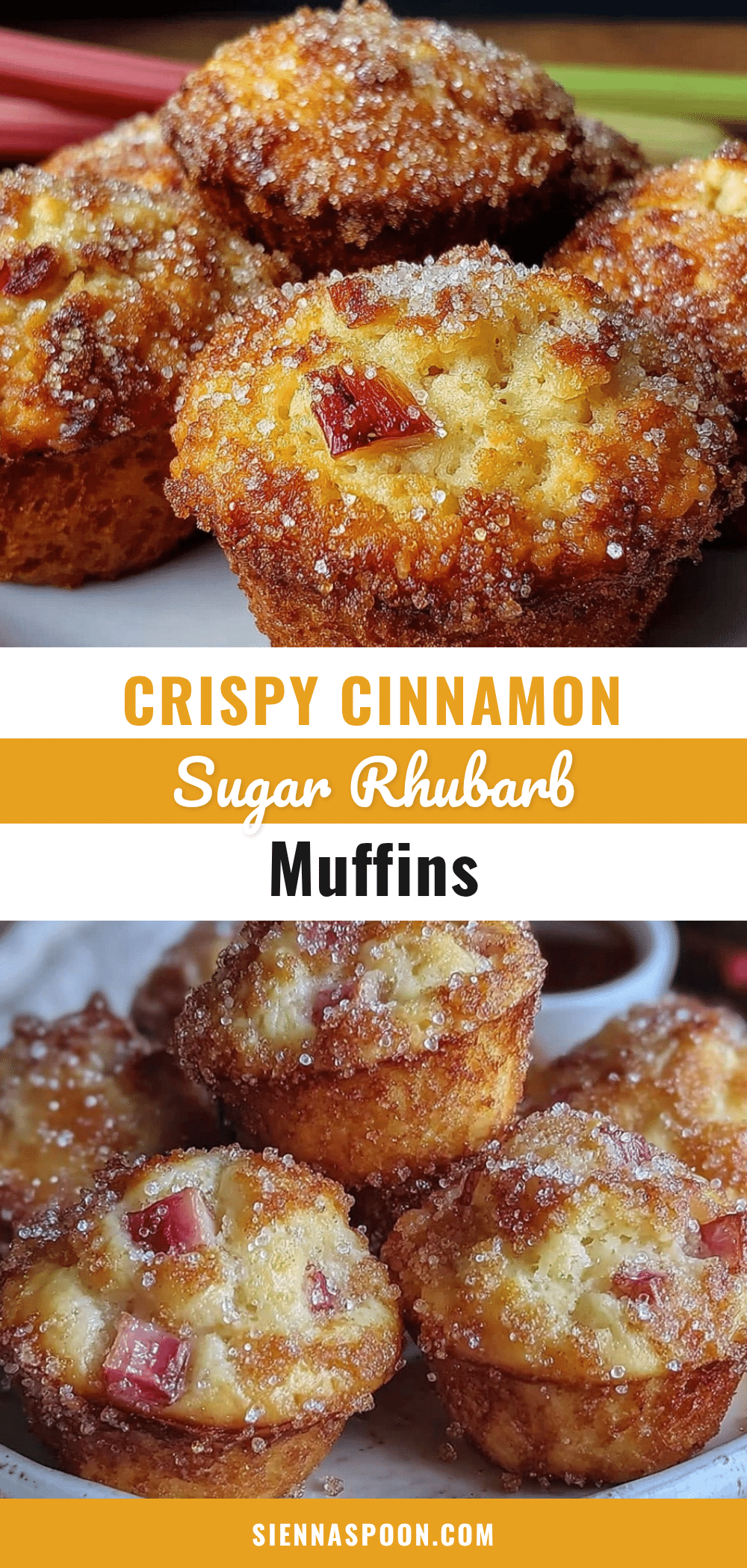 crispy one-bowl rhubarb muffins recipe