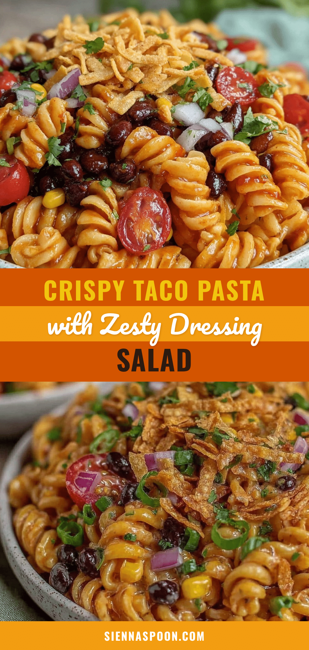 crispy taco pasta salad recipe