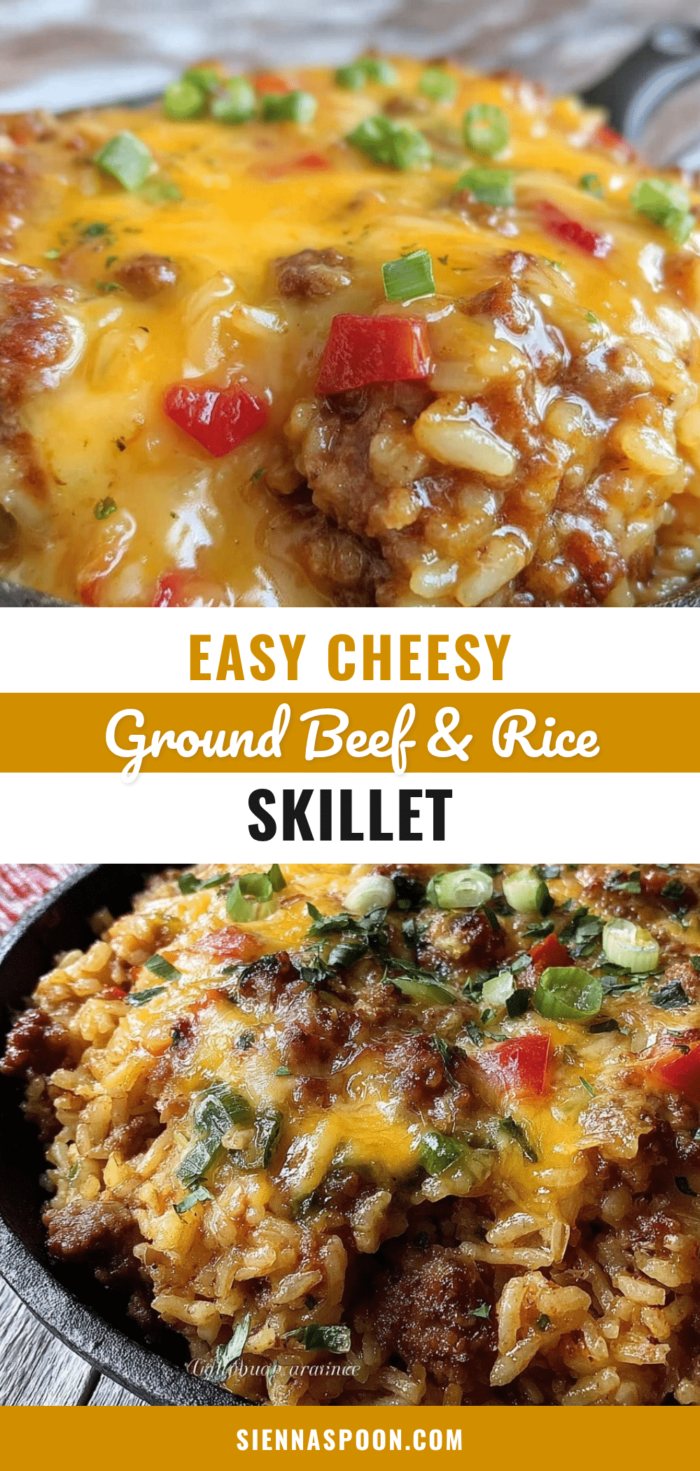 easy cheesy ground beef and rice skillet recipe