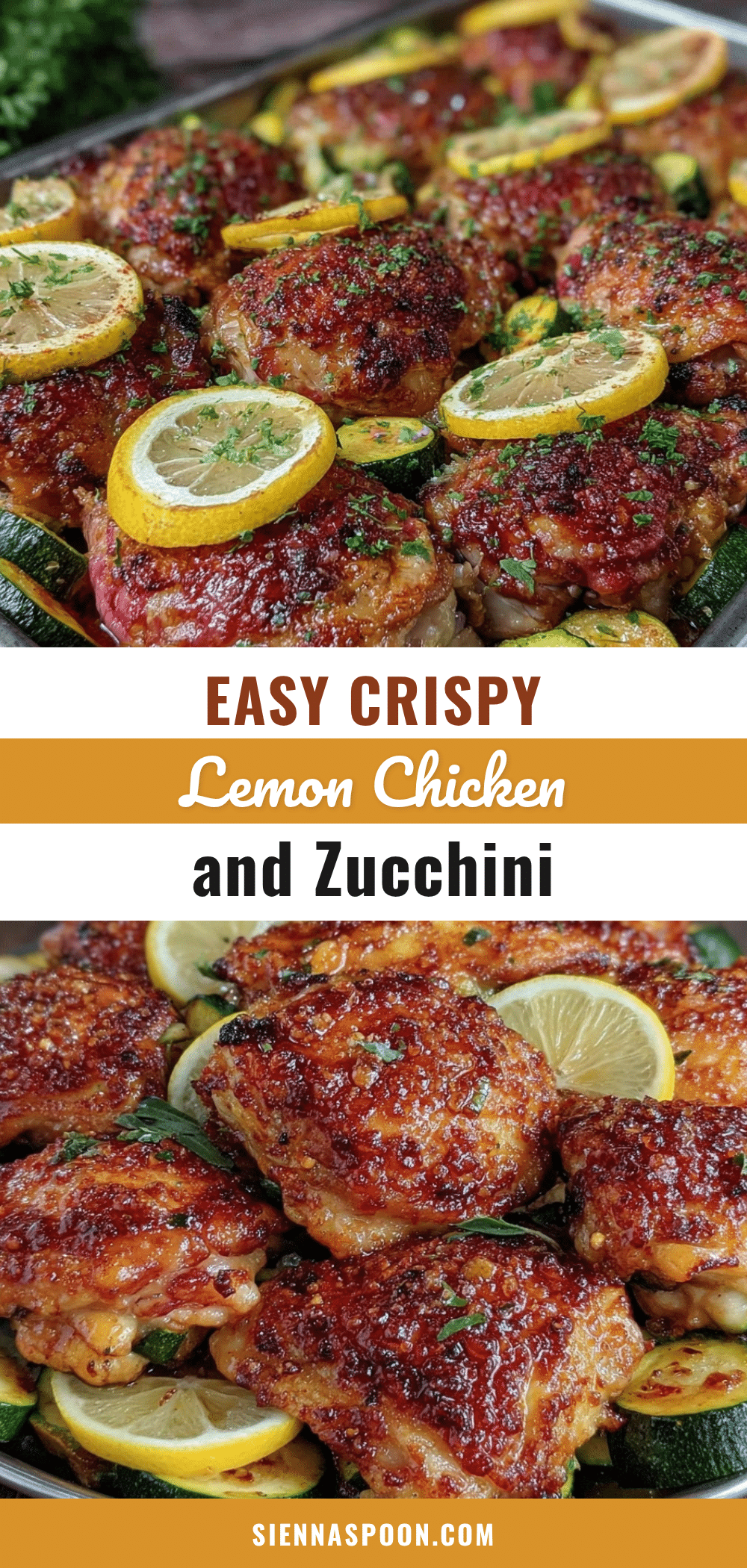 easy crispy sheet pan lemon chicken recipe
