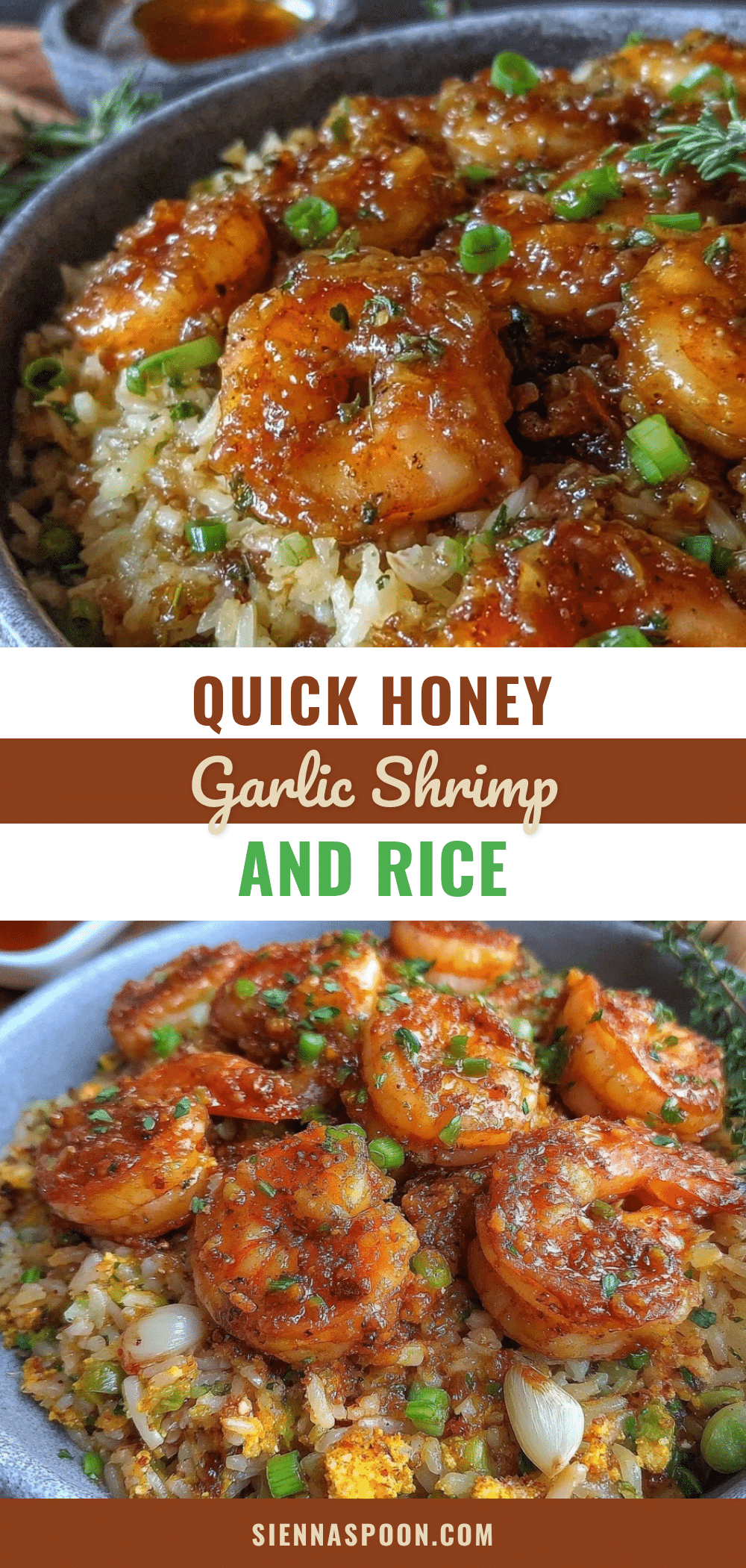 easy honey garlic shrimp and rice recipe