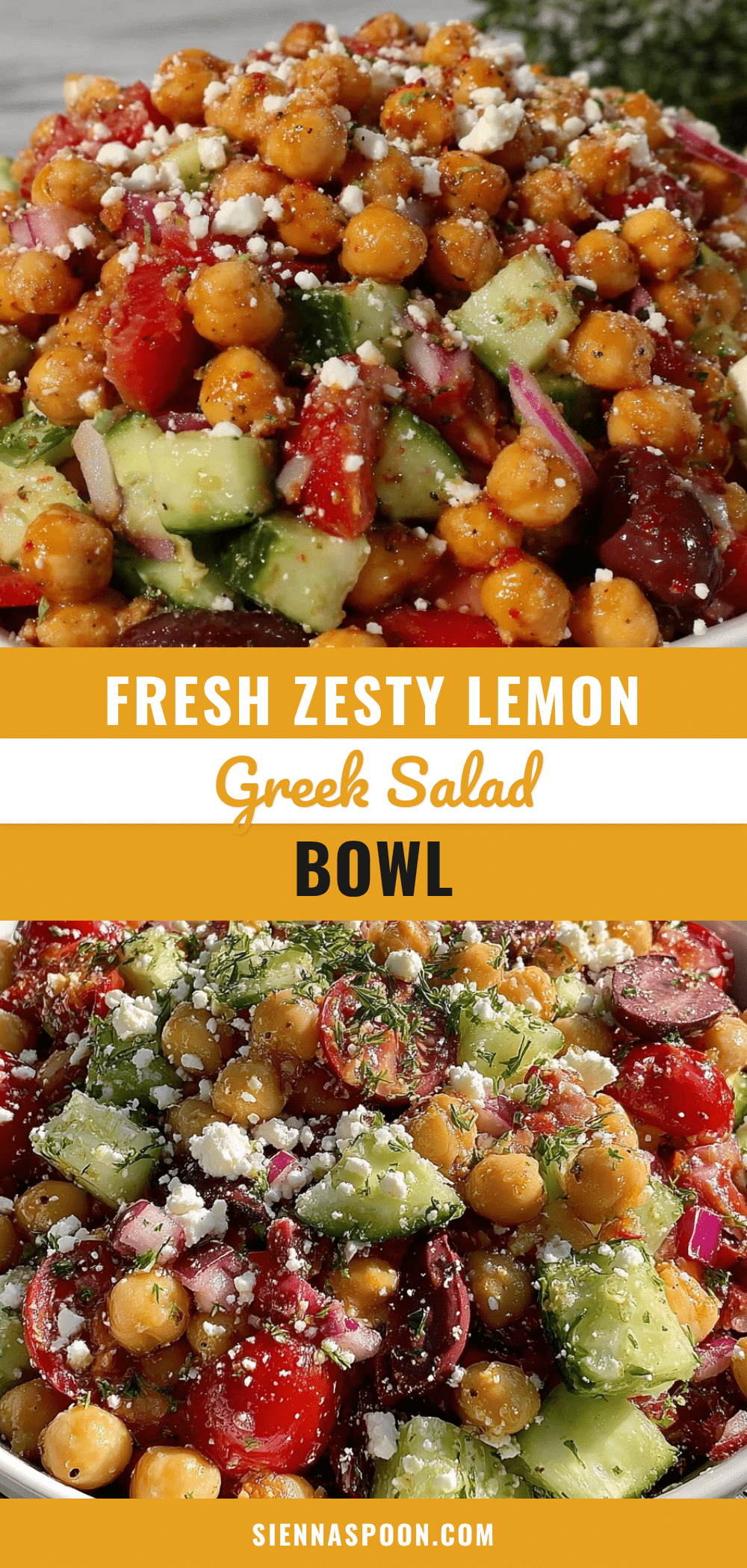 Fresh Lemon Vinaigrette Greek Salad recipe
