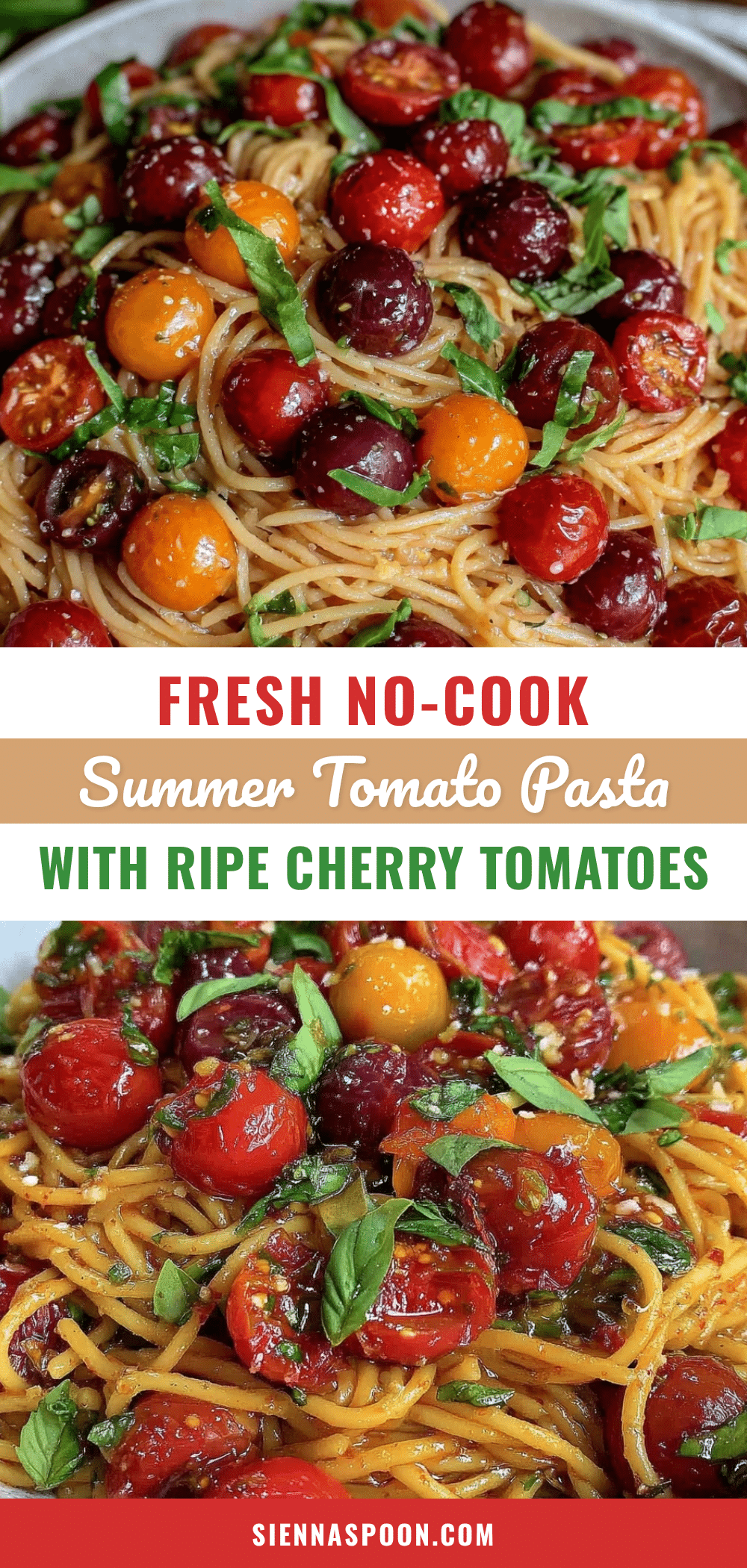 fresh no cook summer tomato pasta recipe