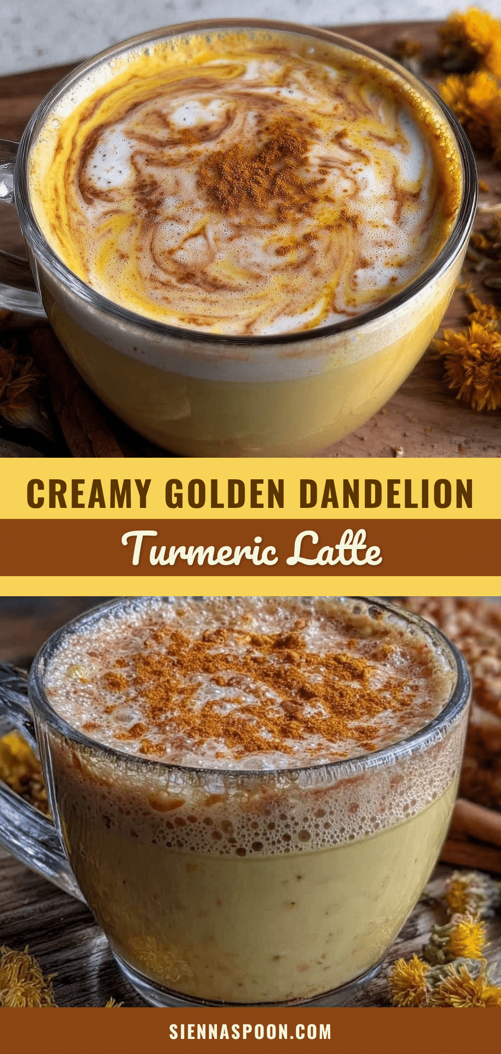 golden dandelion tea latte recipe