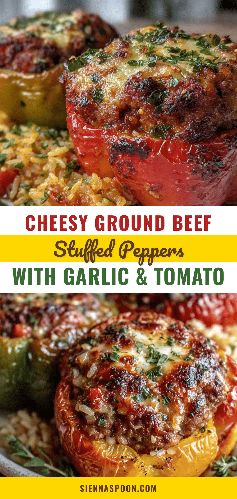 ground beef stuffed bell peppers recipe