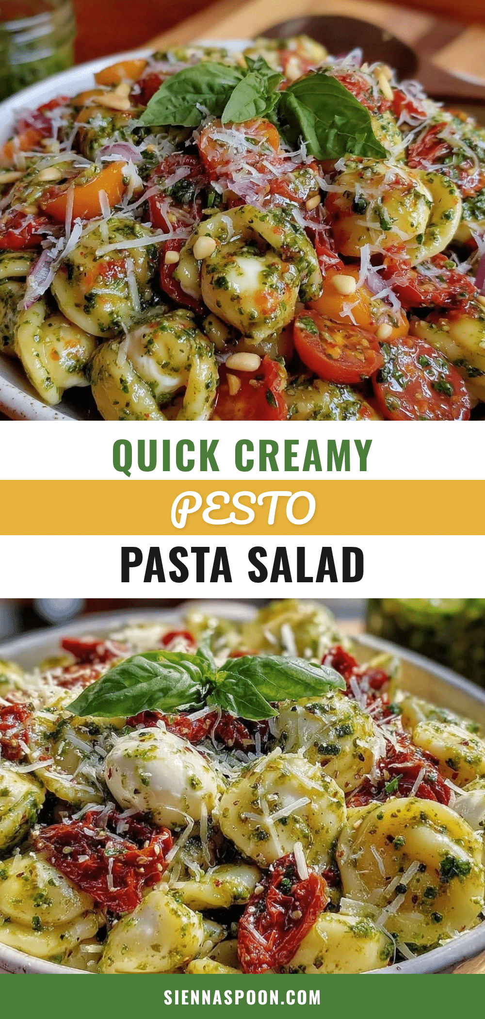 quick 15-minute pesto pasta salad recipe