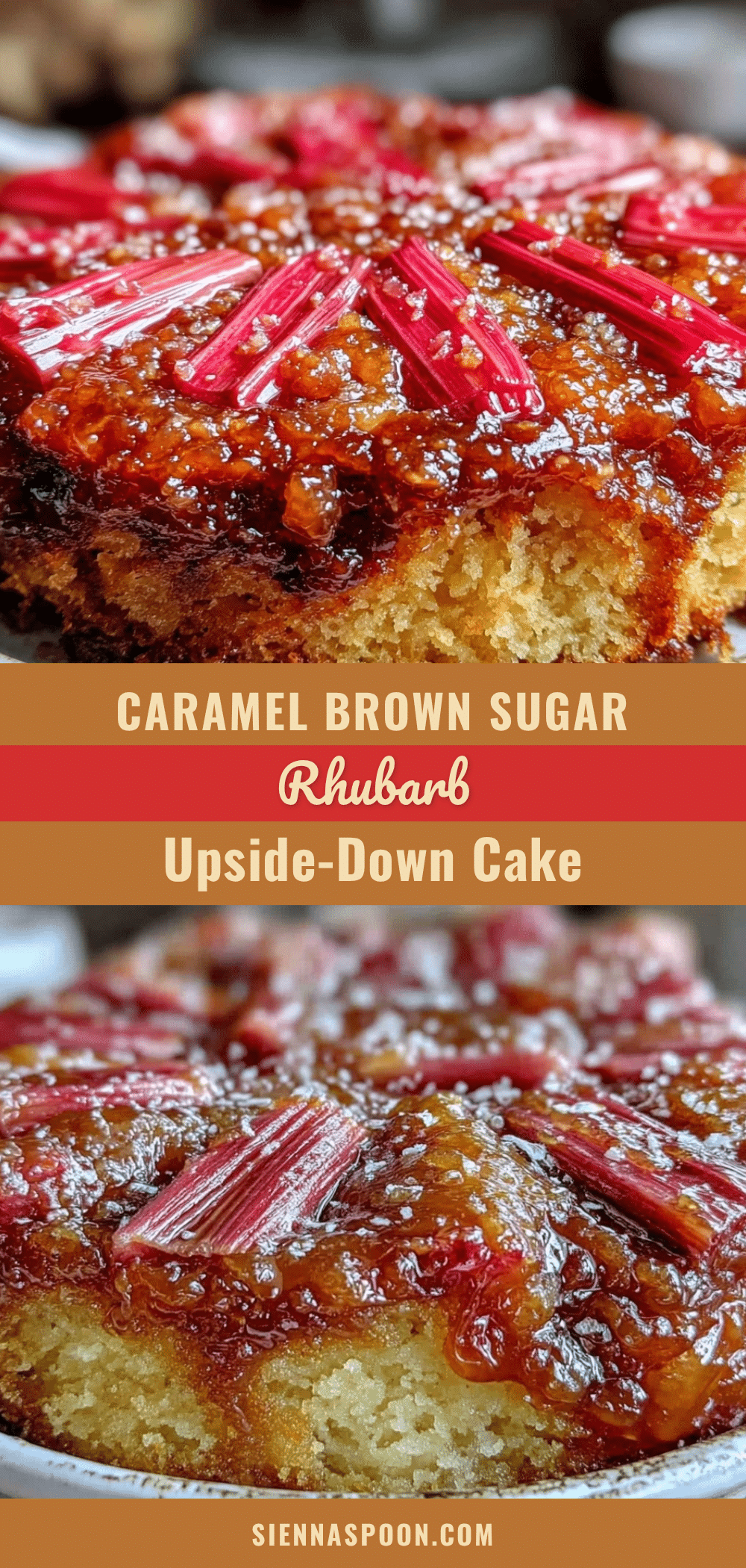 rhubarb upside-down cake recipe