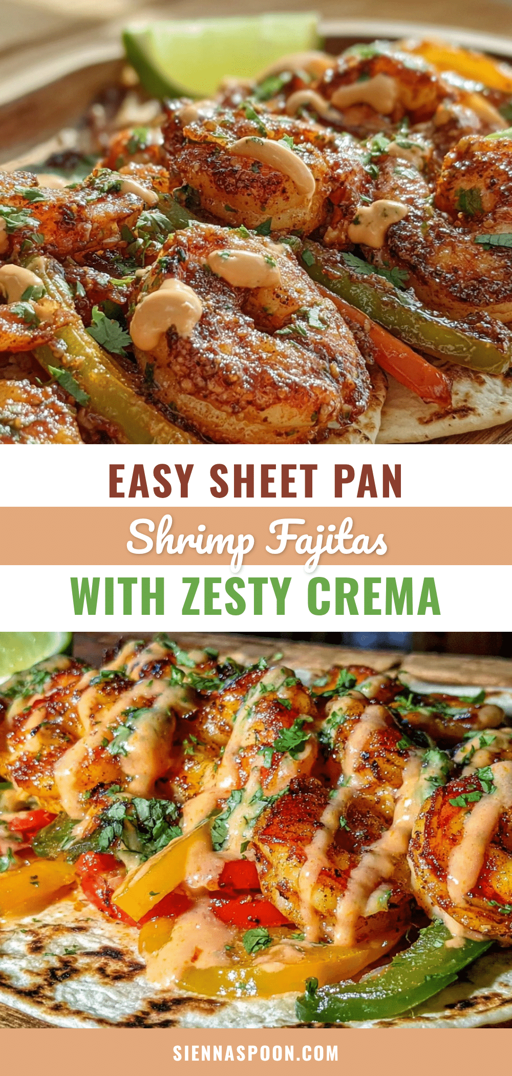 sheet pan shrimp fajitas recipe