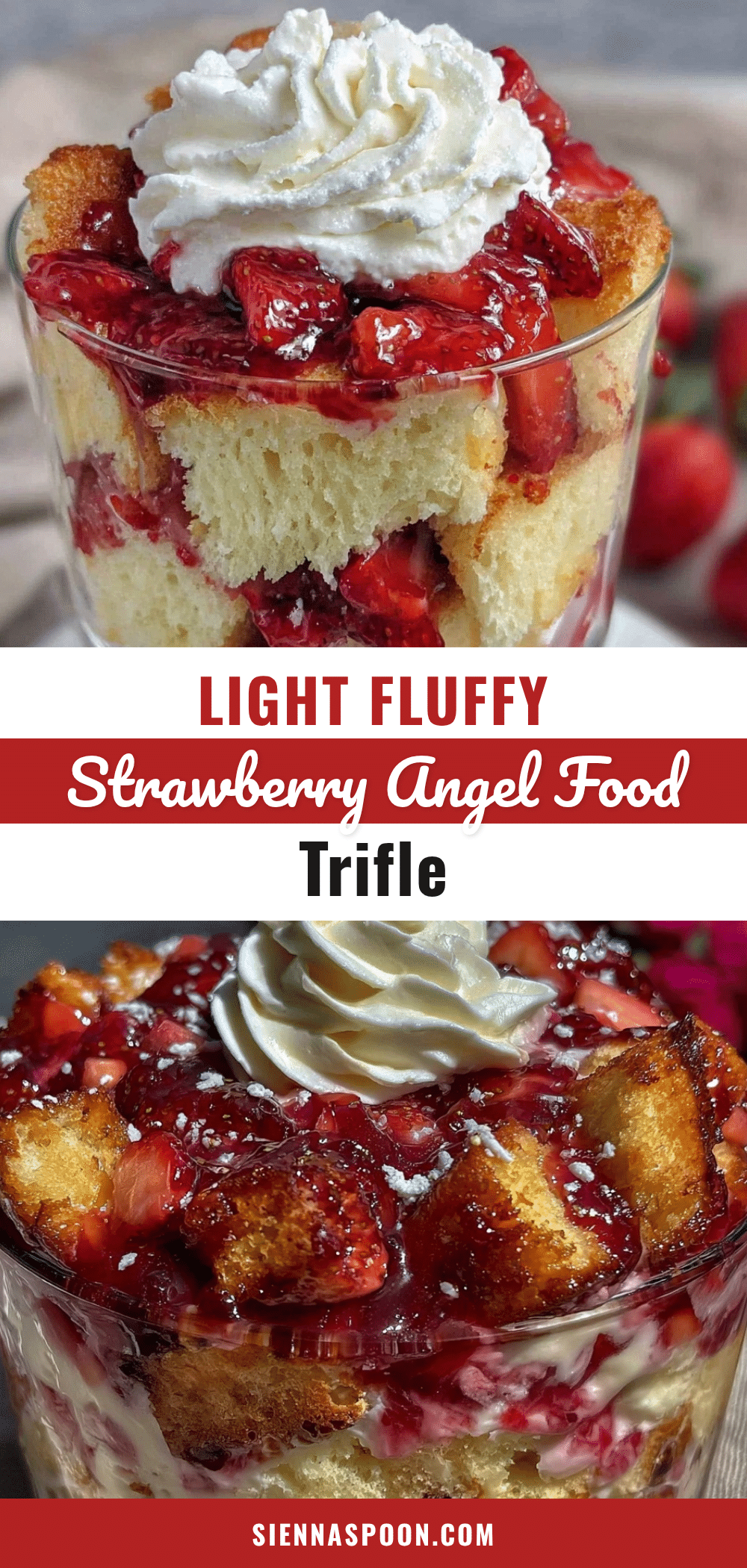 strawberry angel food cake trifle recipe