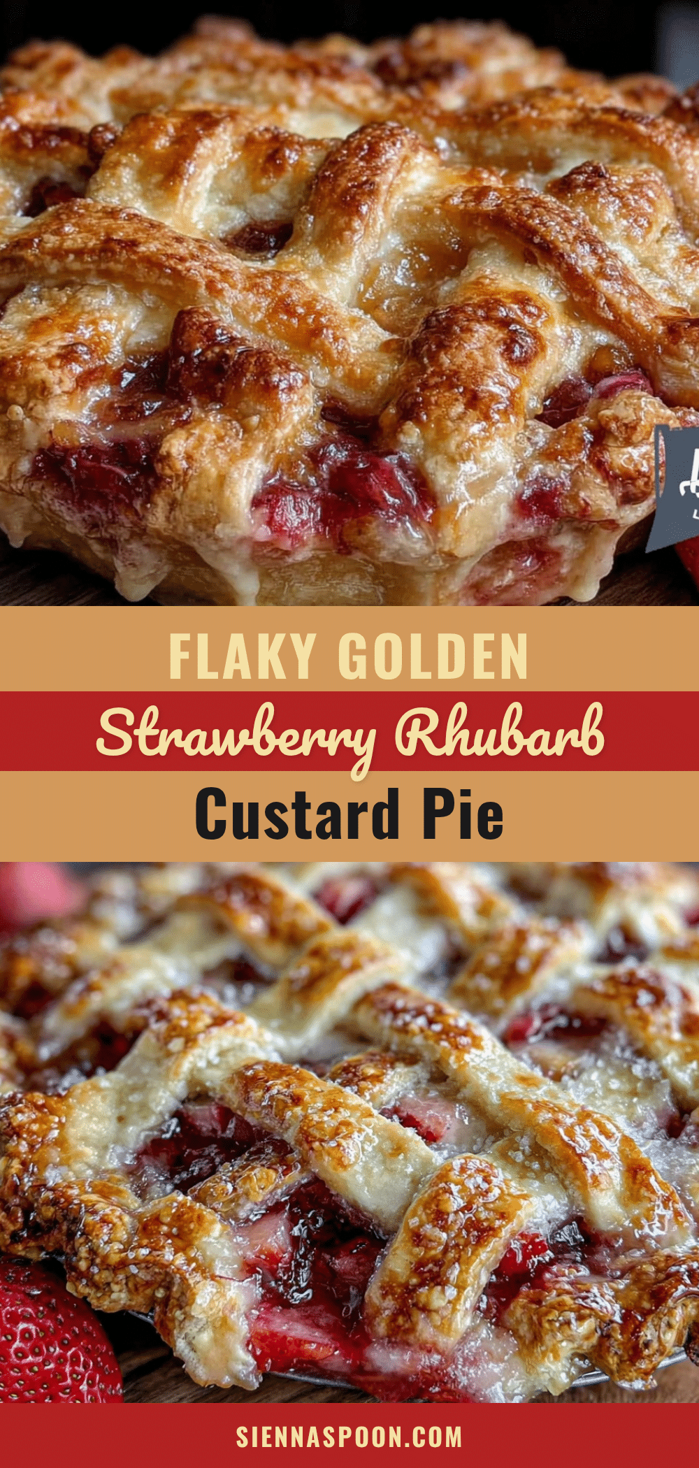 strawberry rhubarb custard pie recipe