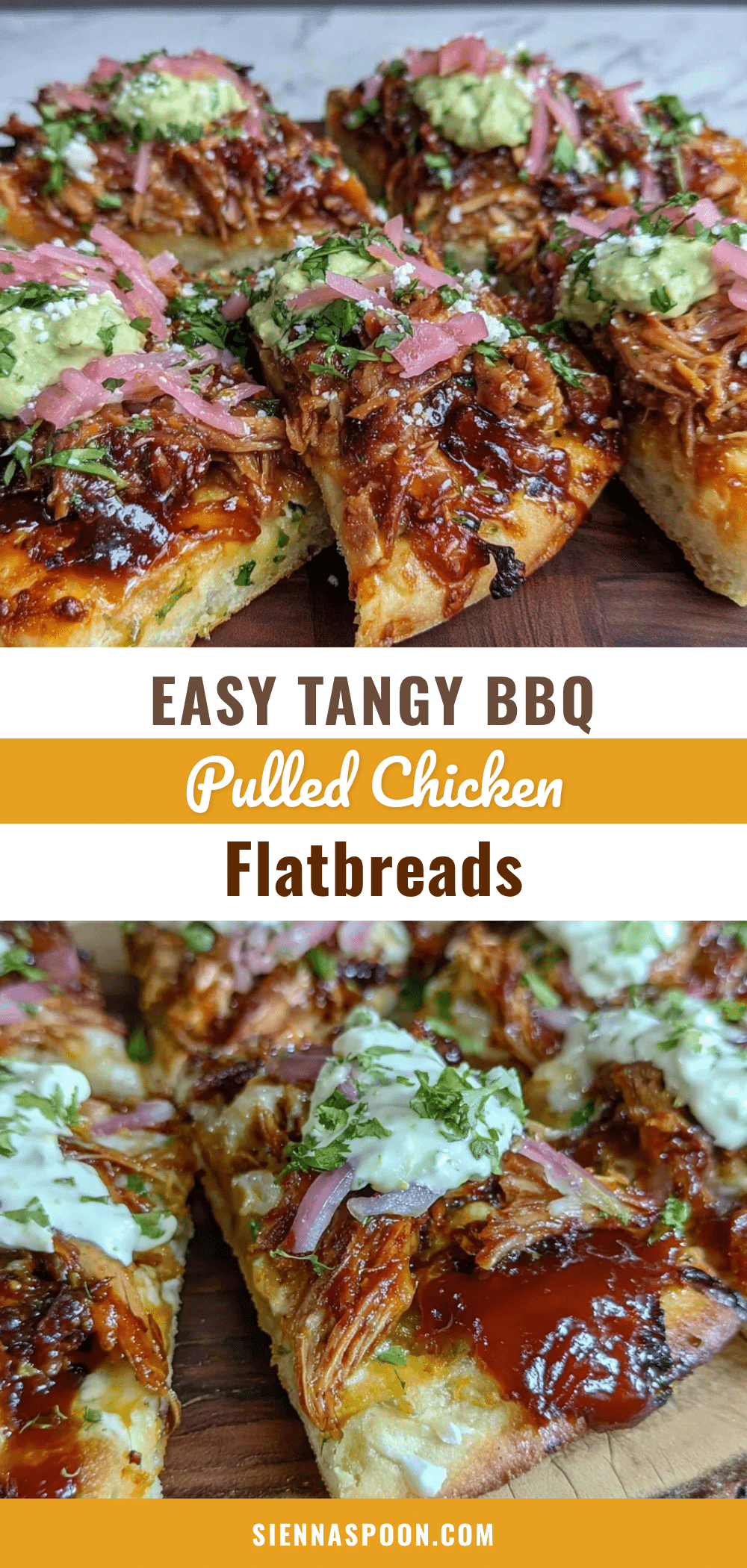 BBQ pulled chicken flatbreads recipe