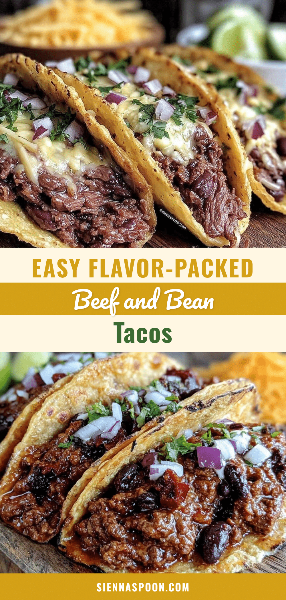 beef and bean tacos recipe