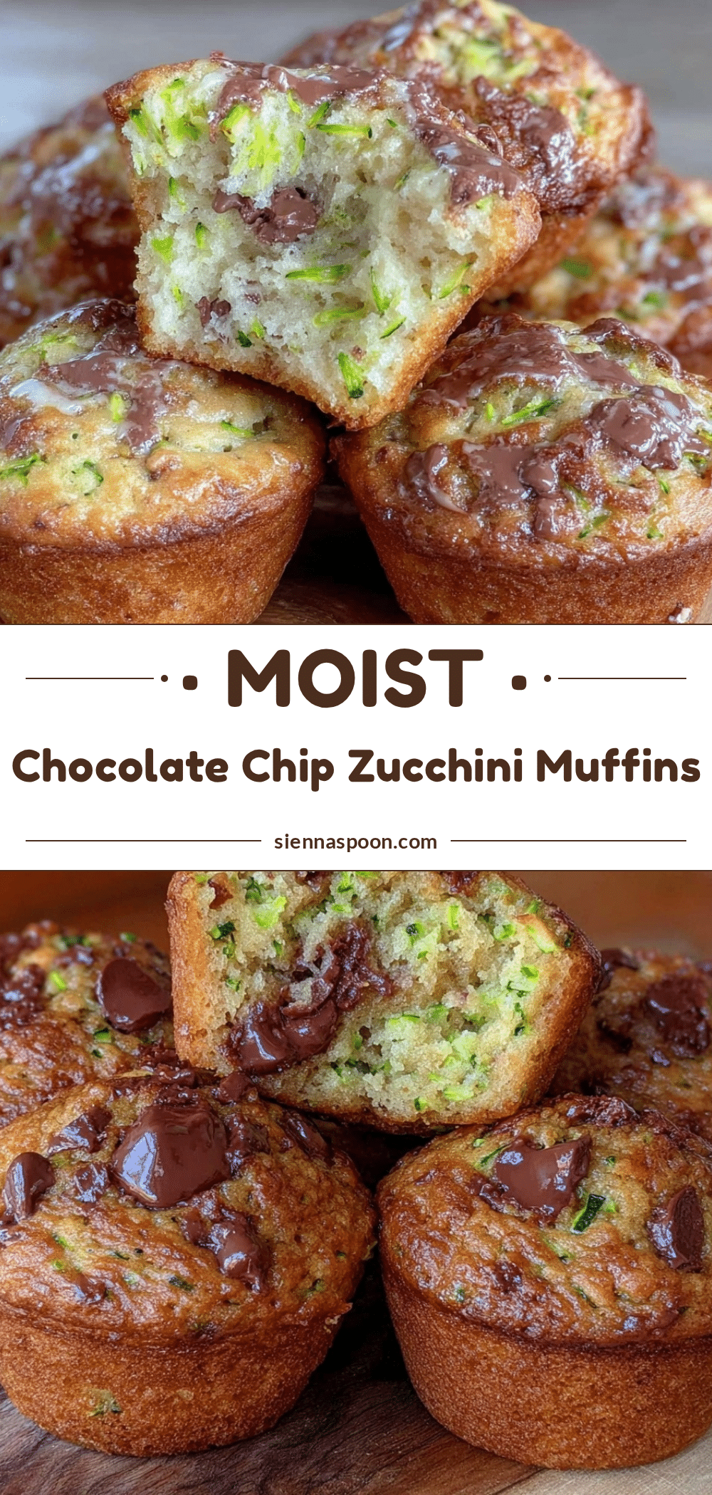 chocolate chip zucchini muffins recipe