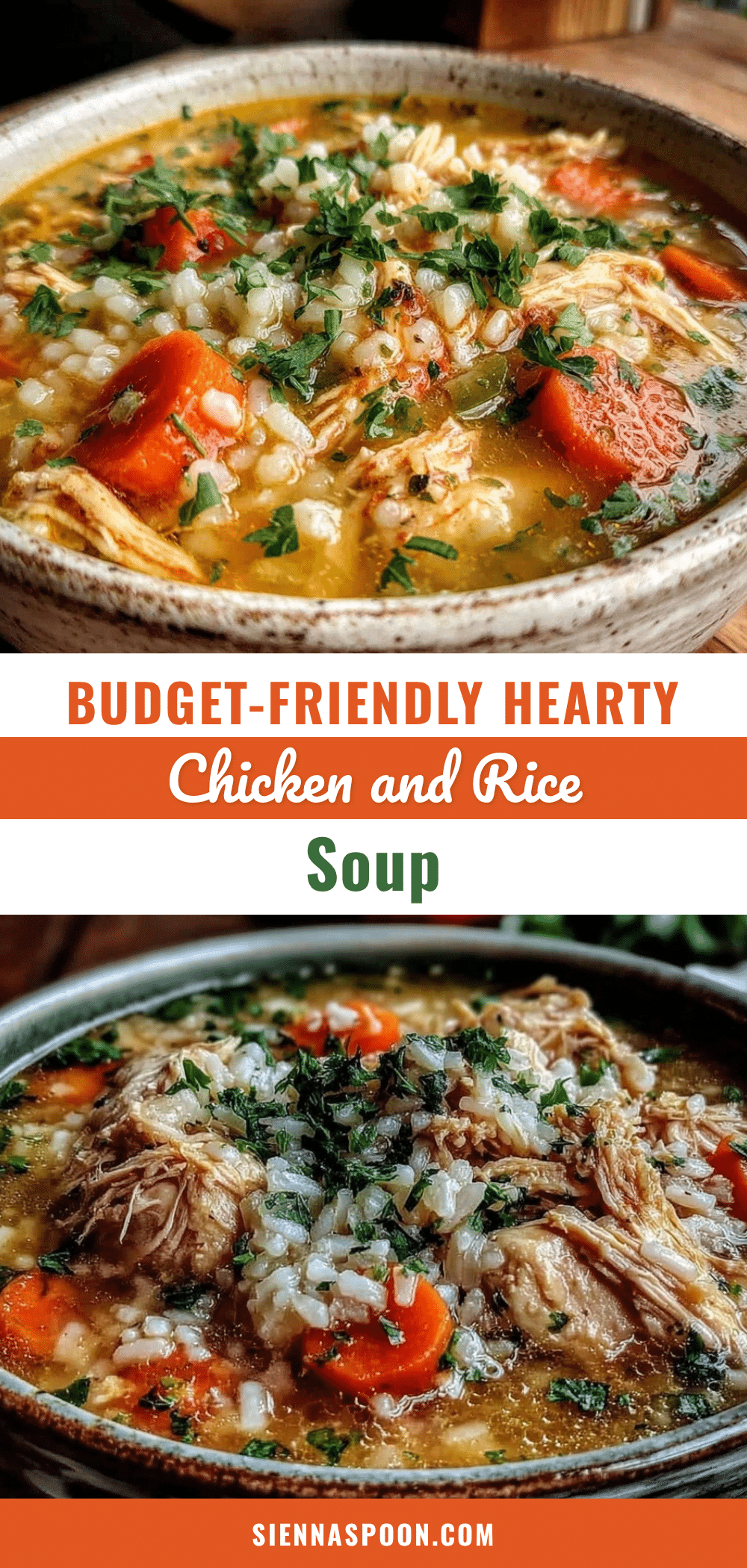 cozy chicken & rice soup recipe