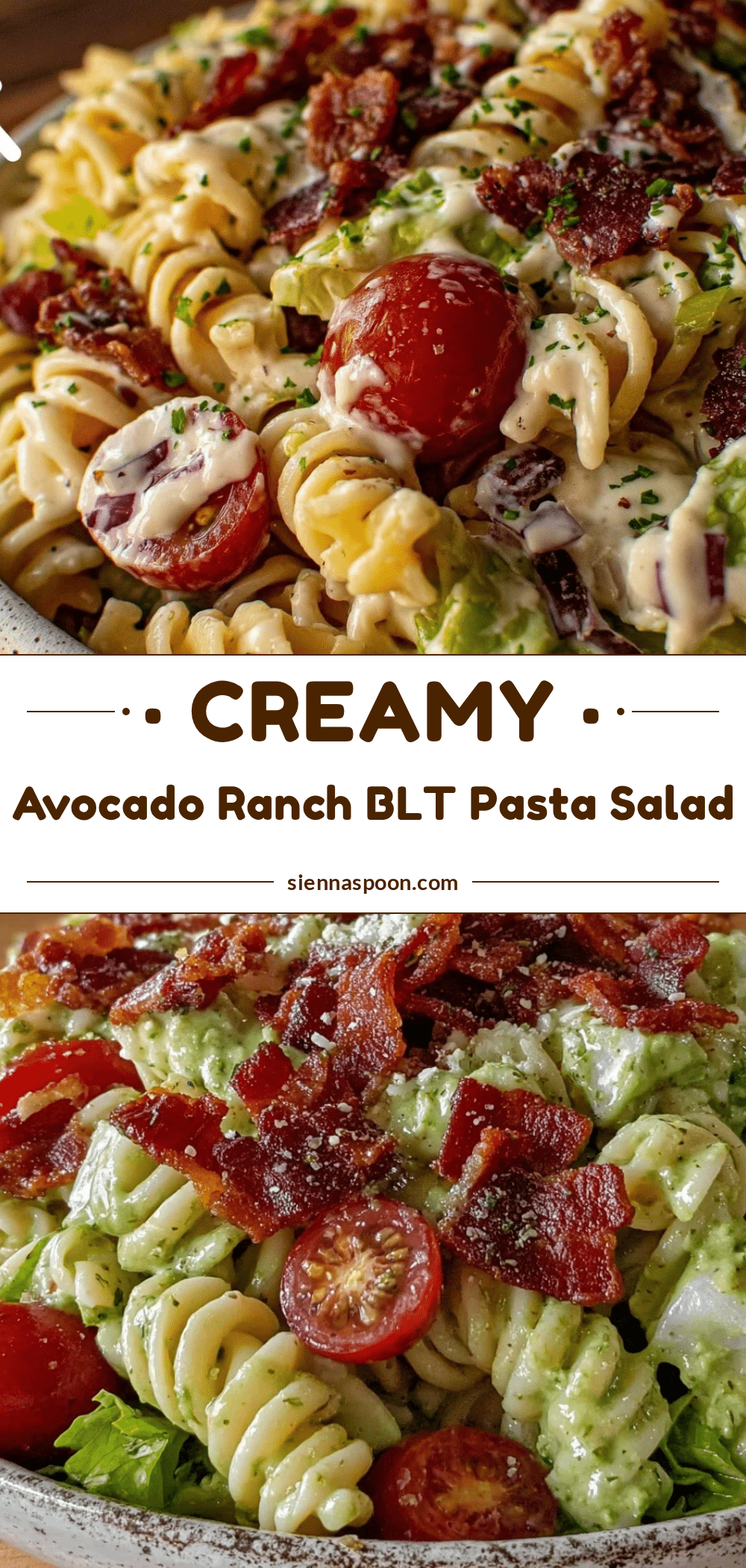 creamy BLT pasta salad recipe