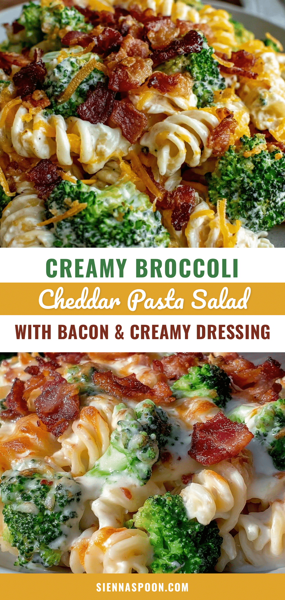 creamy broccoli cheddar pasta salad recipe