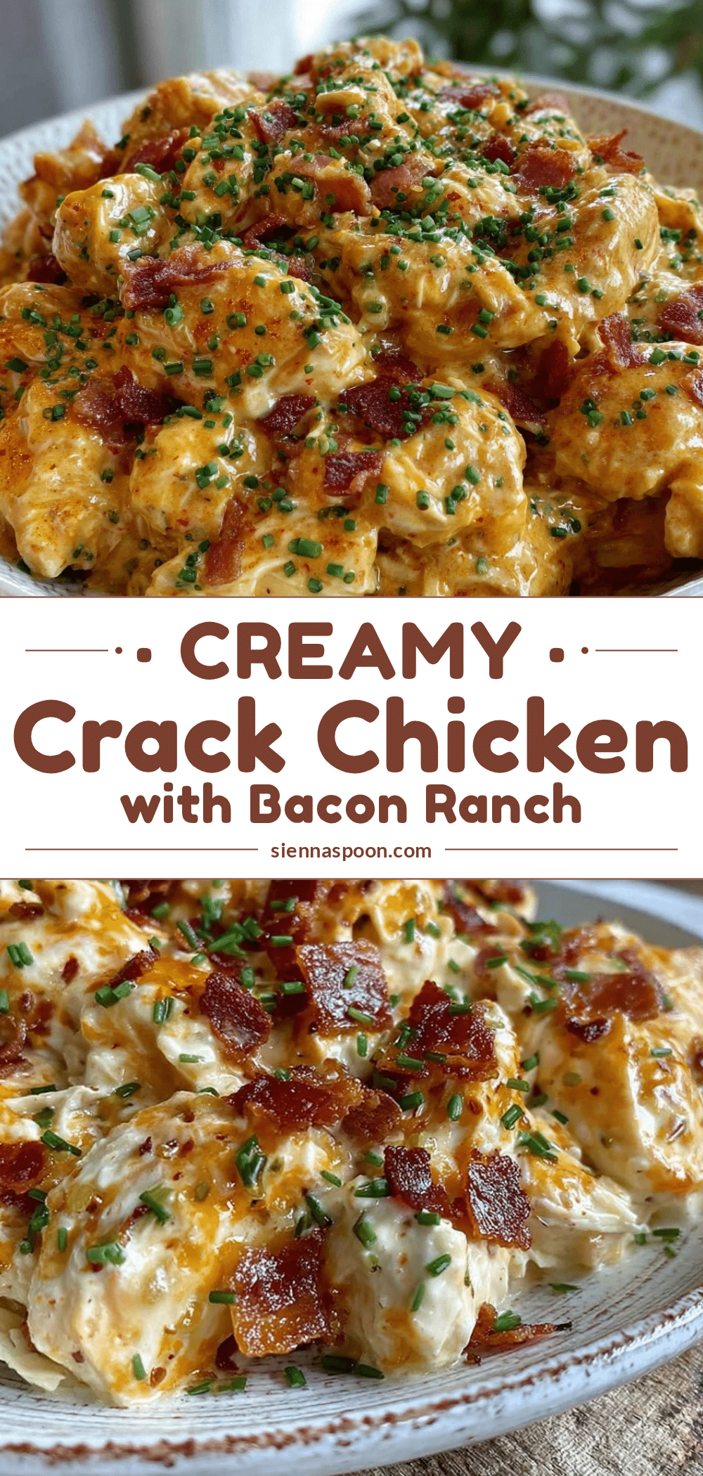 creamy crack chicken with bacon ranch recipe
