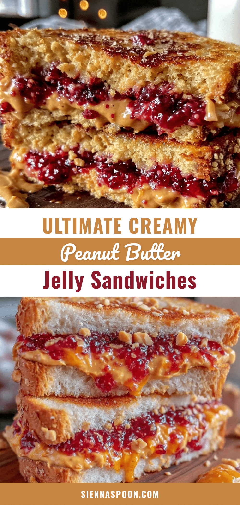 creamy peanut butter jelly sandwiches recipe