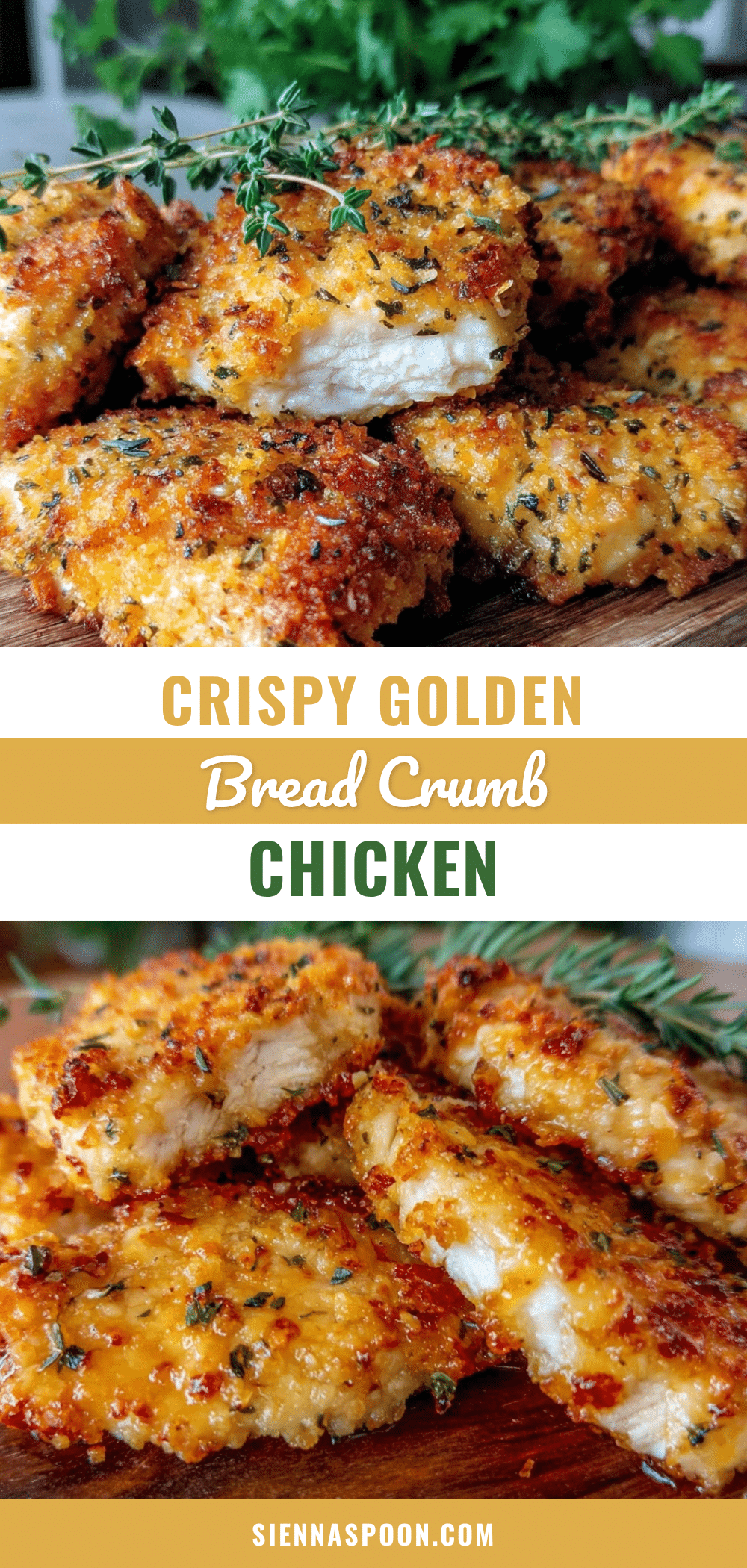 crispy bread crumb chicken recipe