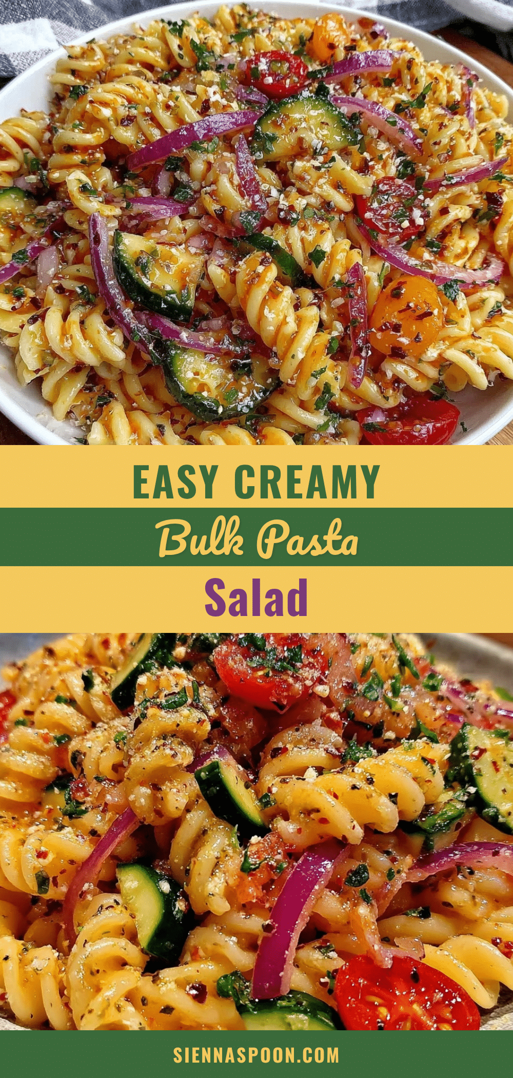 easy creamy bulk pasta salad recipe