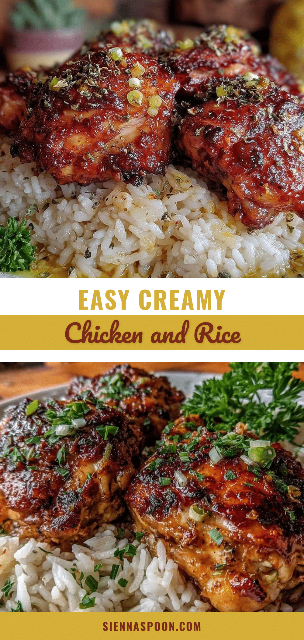 easy creamy chicken and rice recipe recipe