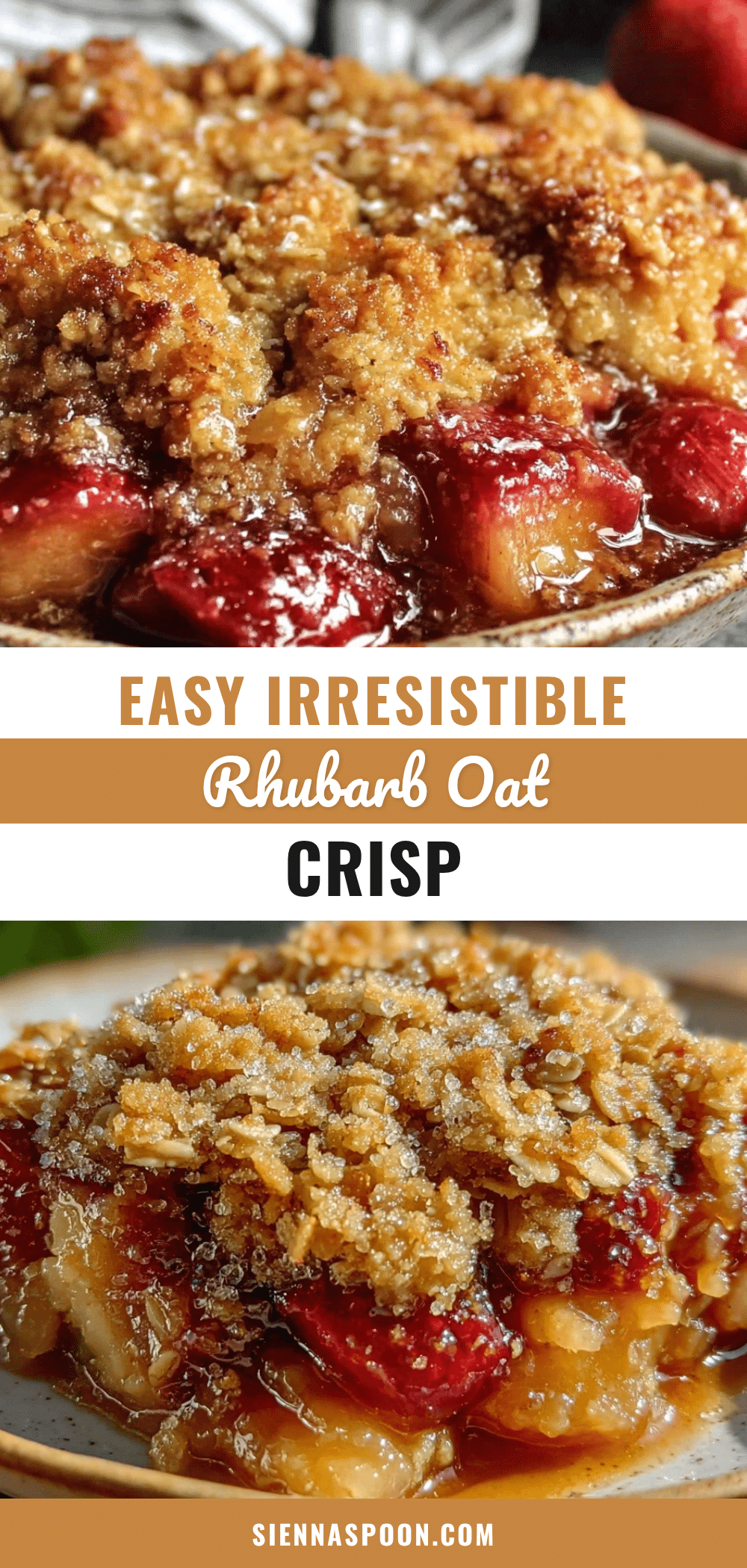 easy rhubarb crisp recipe
