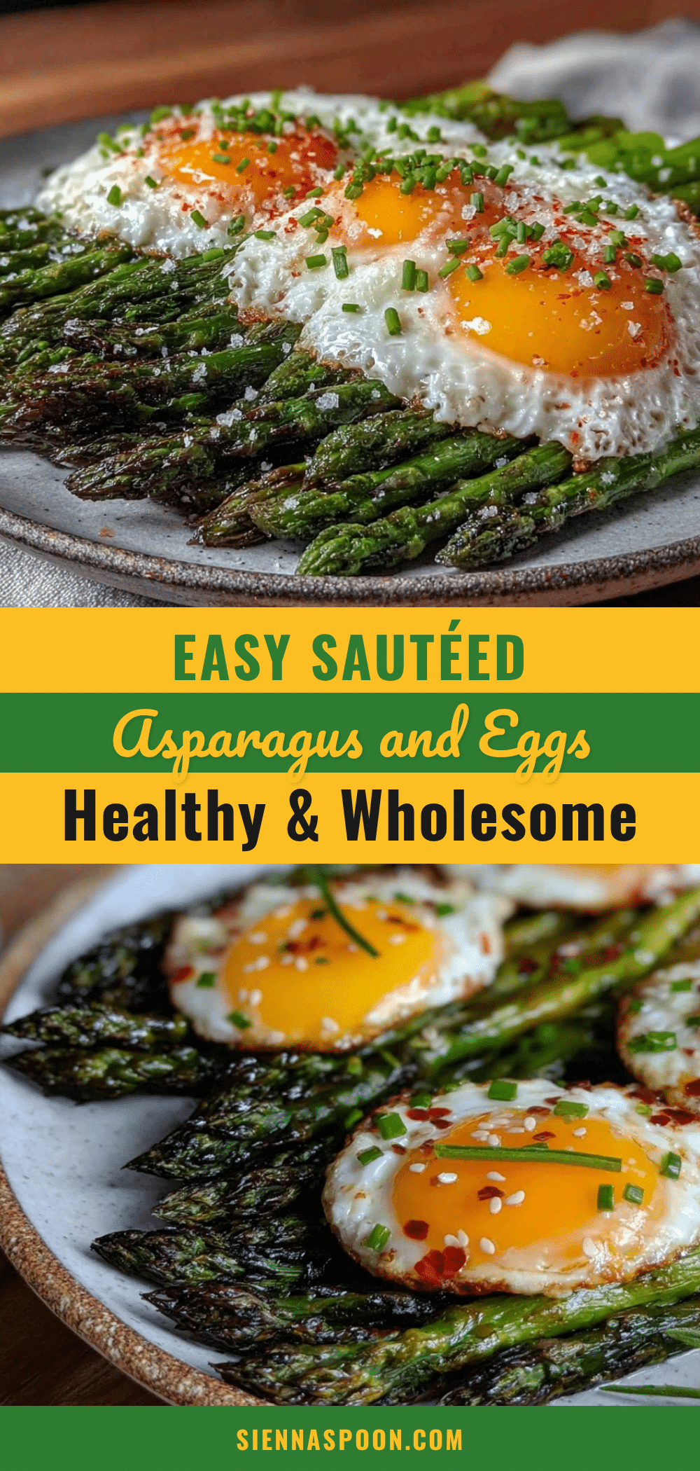 easy sautéed asparagus and eggs recipe recipe
