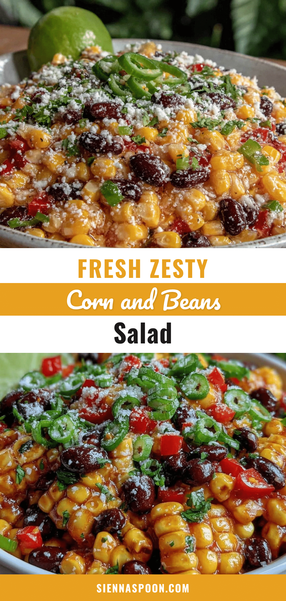 Fresh Corn Beans Salad recipe