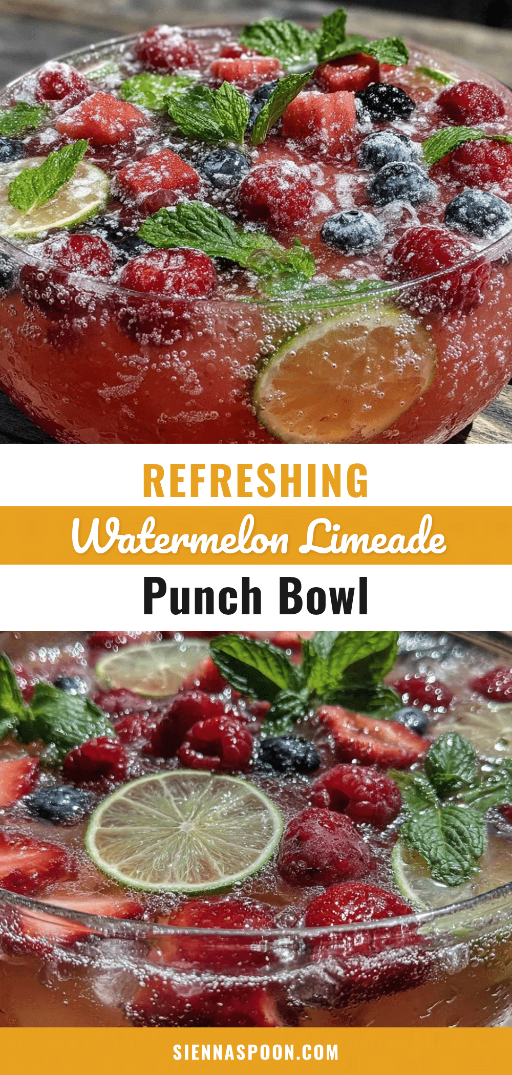 fresh watermelon limeade punch bowl recipe