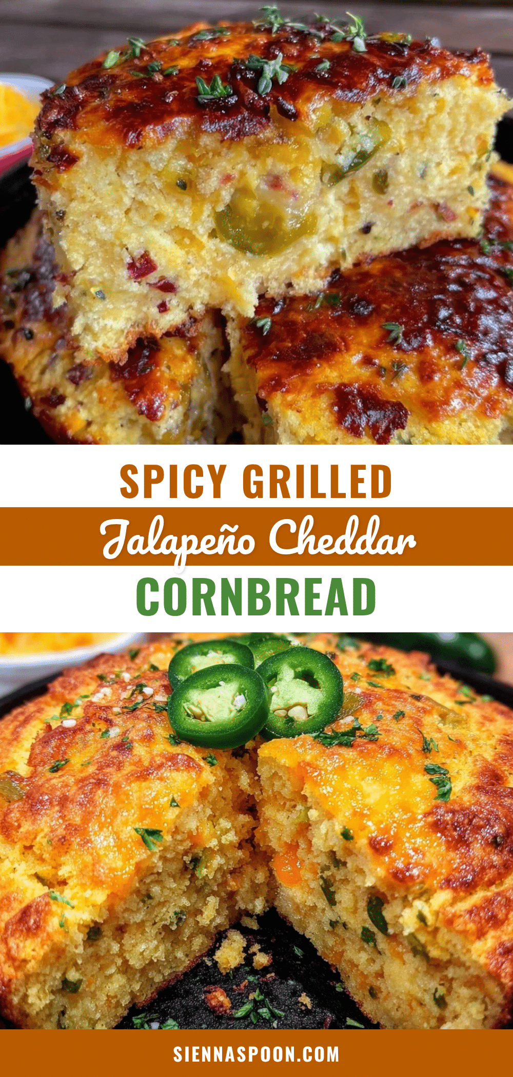 grilled jalapeño cheddar cornbread recipe