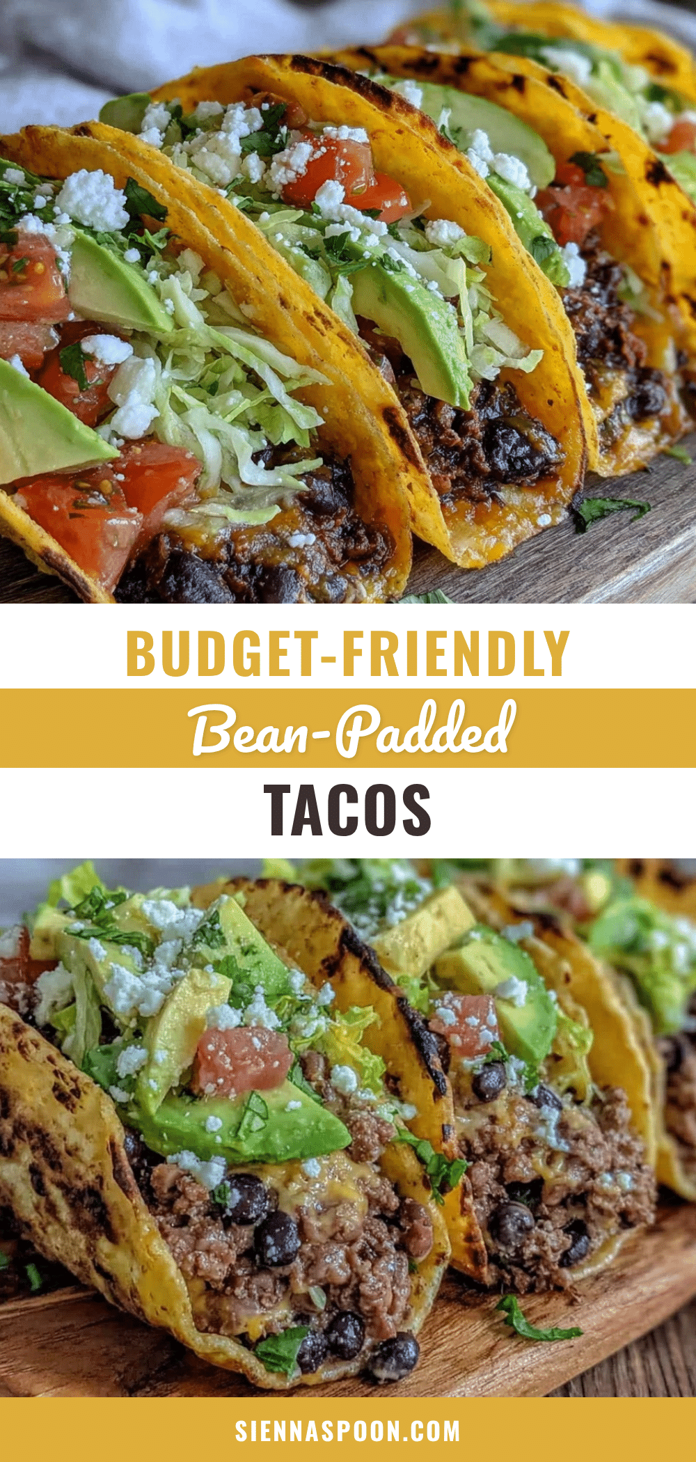 healthy bean-padded tacos recipe