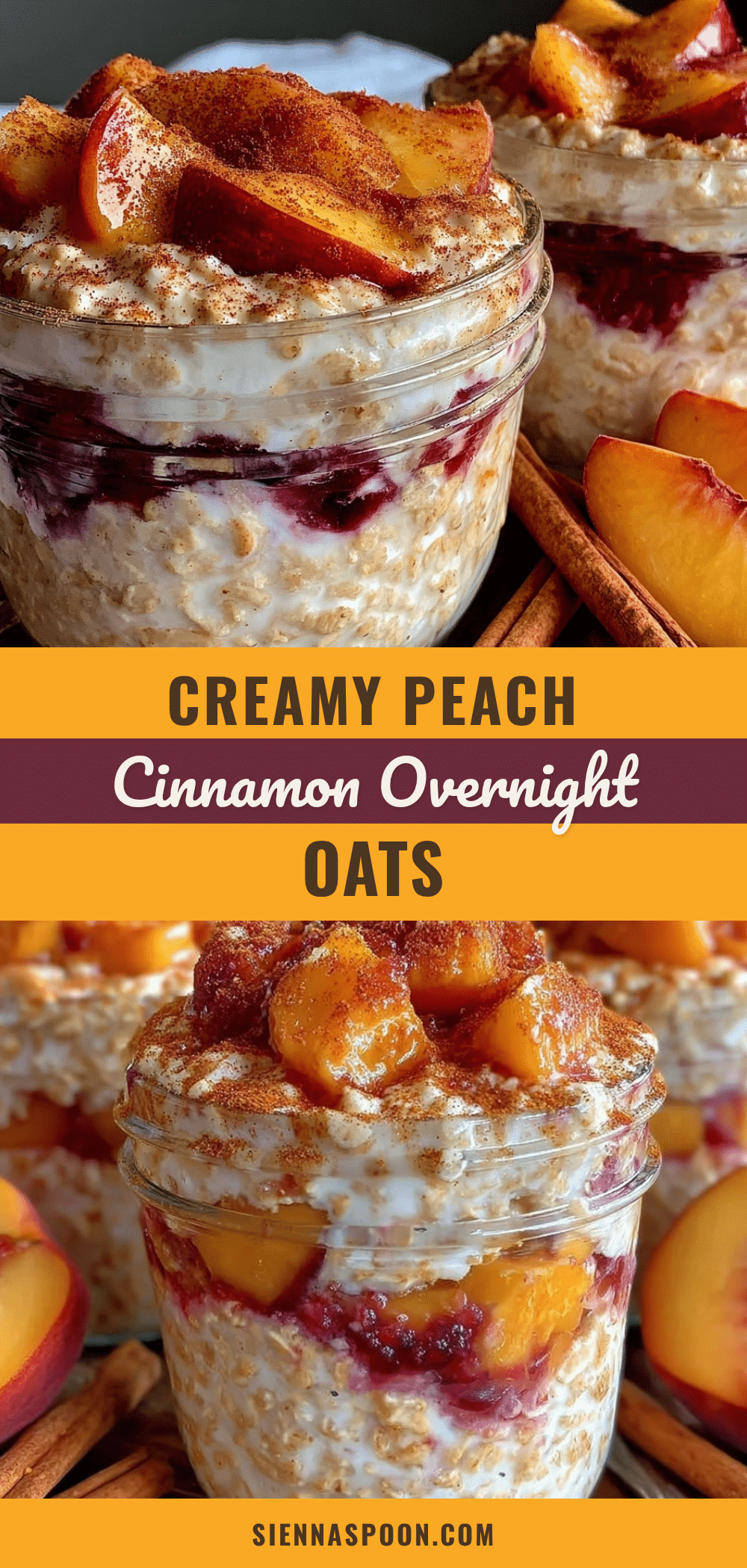 healthy peach overnight oats recipe