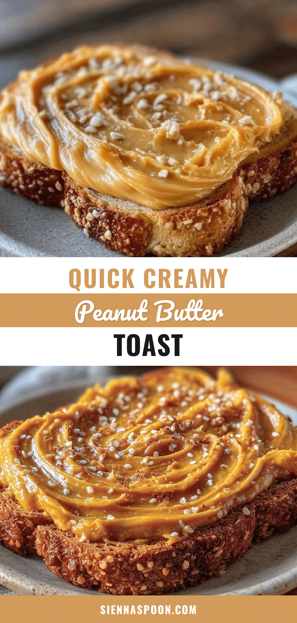 quick creamy peanut butter toast recipe