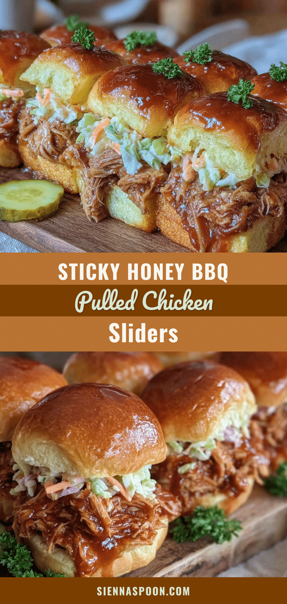 slow cooker honey bbq pulled chicken sliders recipe