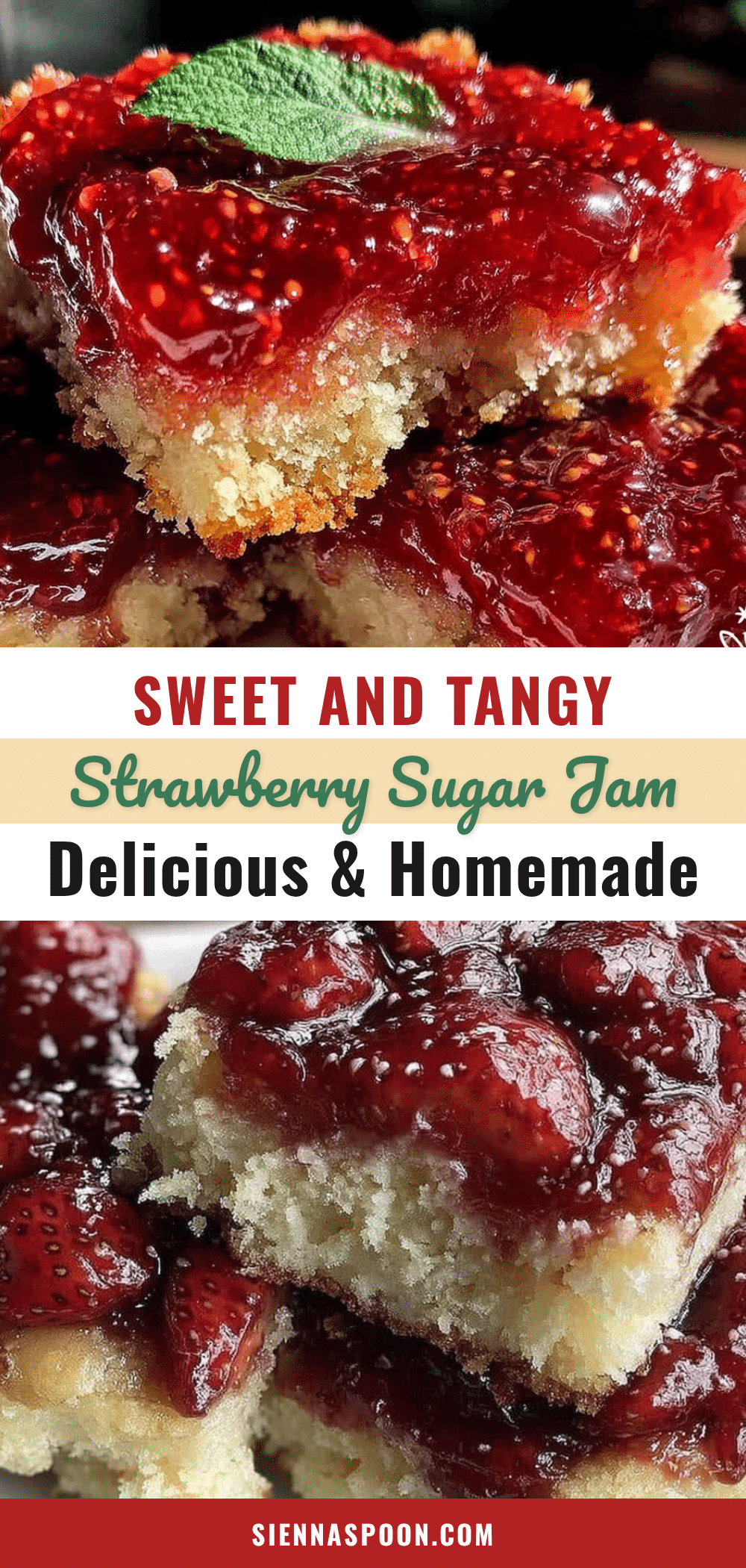 strawberry sugar jam squares recipe