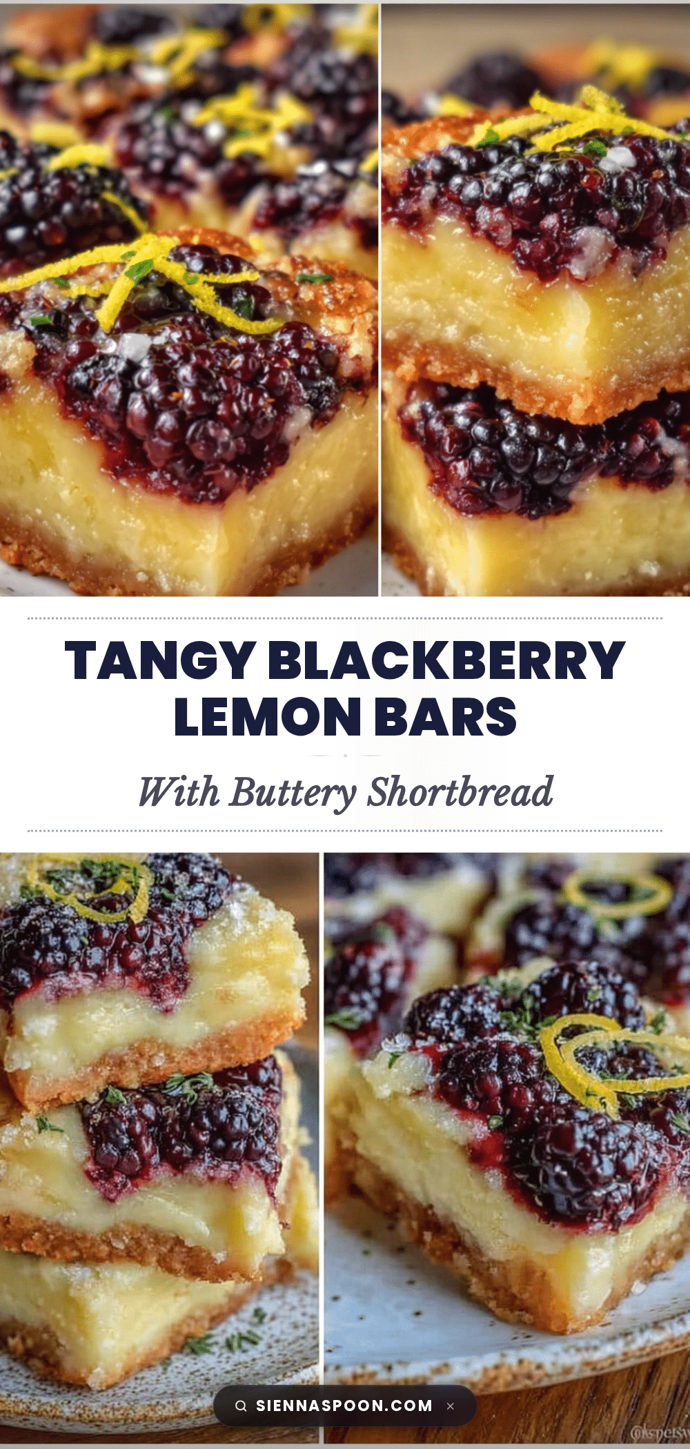 tangy blackberry lemon bars recipe