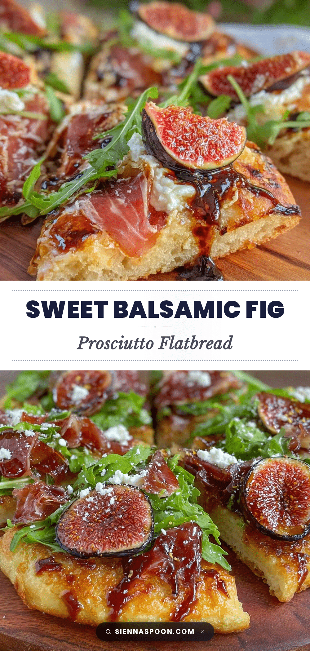 balsamic glazed fig and prosciutto flatbread recipe