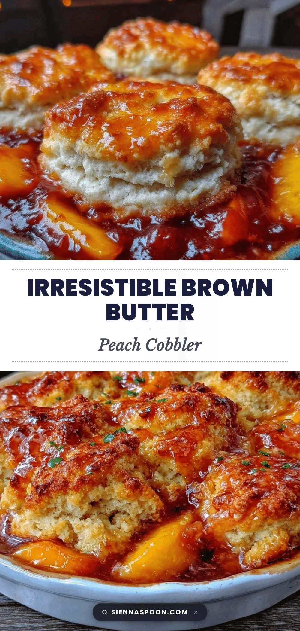 brown butter peach cobbler recipe
