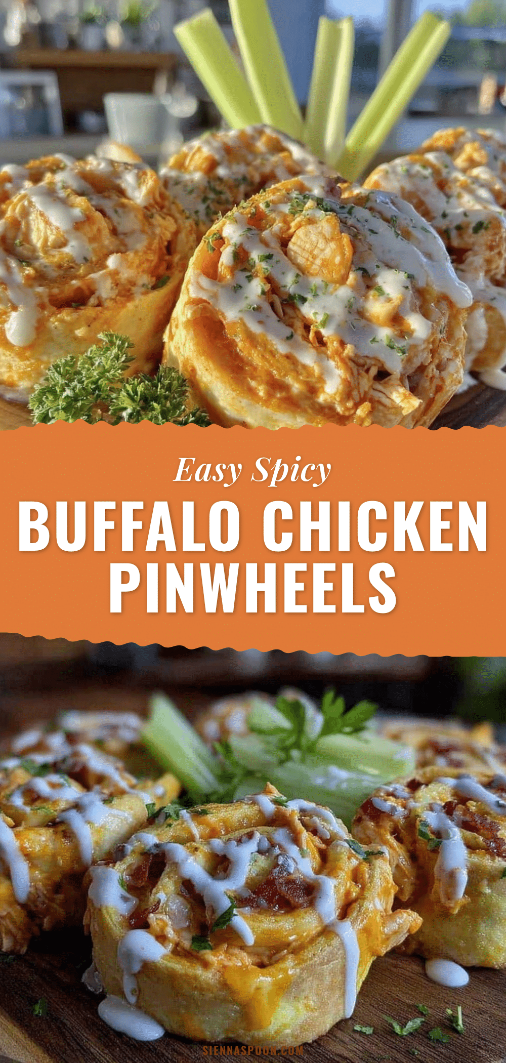 buffalo chicken pinwheels recipe