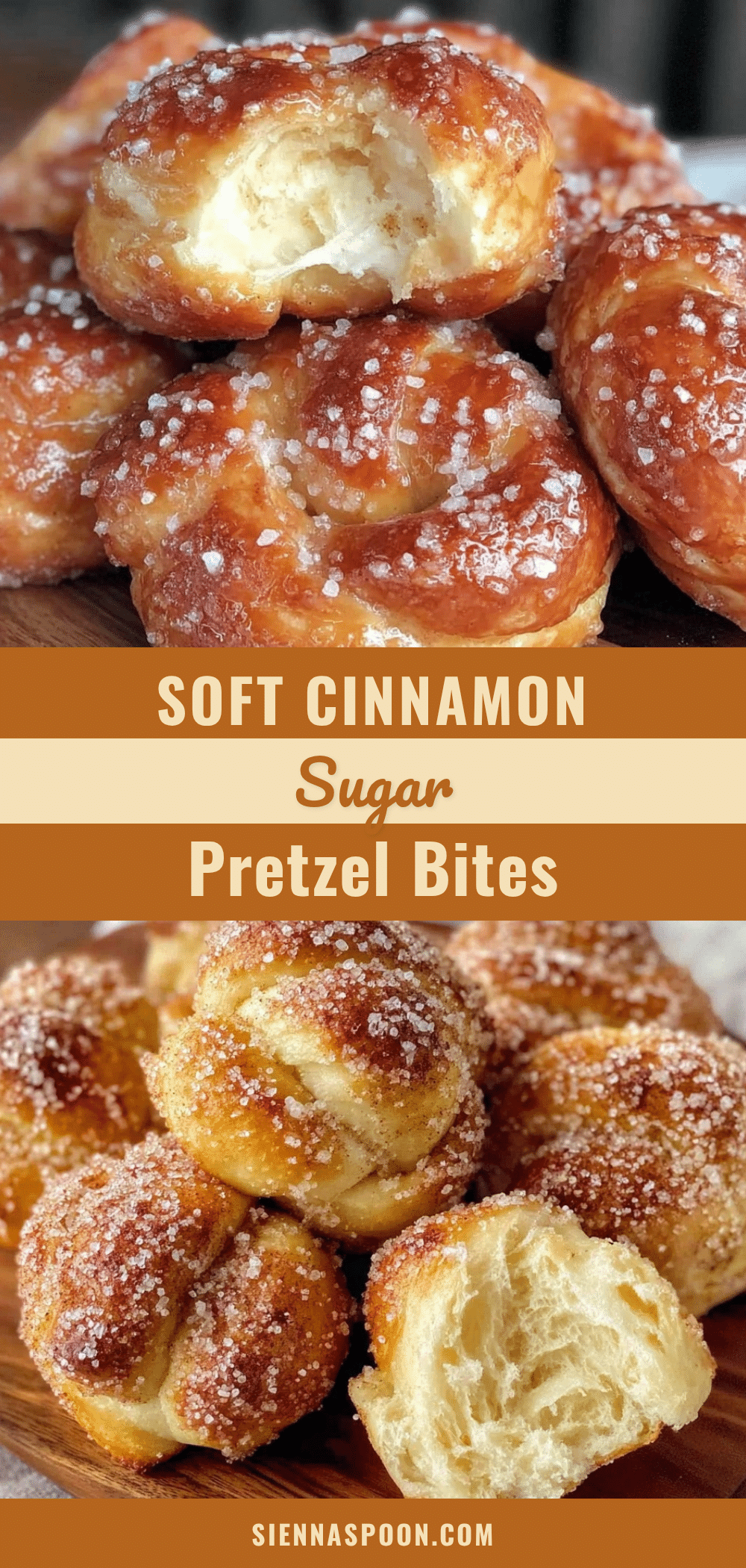 cinnamon sugar soft pretzel bites recipe