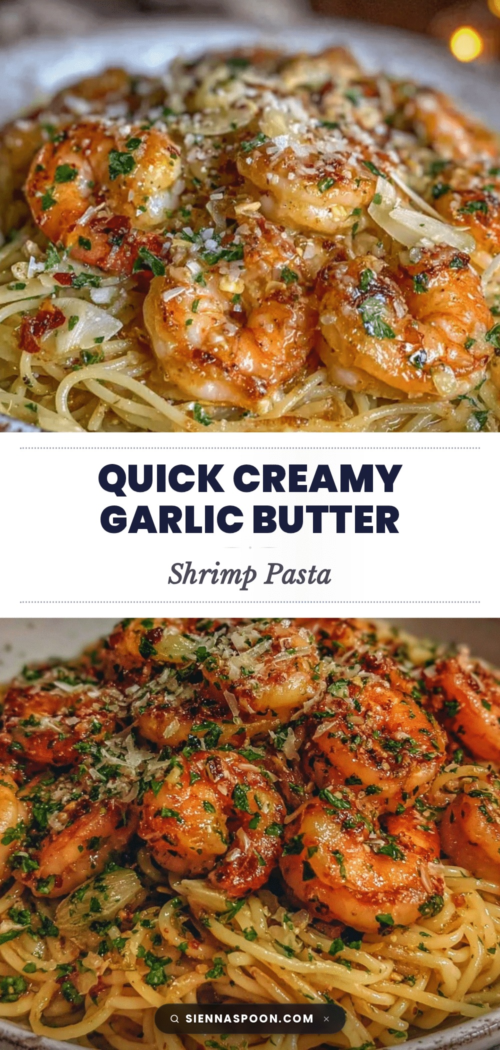 creamy garlic butter shrimp pasta recipe