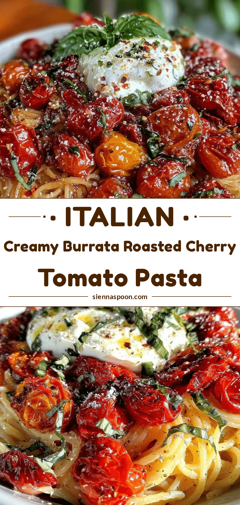 creamy roasted cherry tomato pasta with burrata recipe