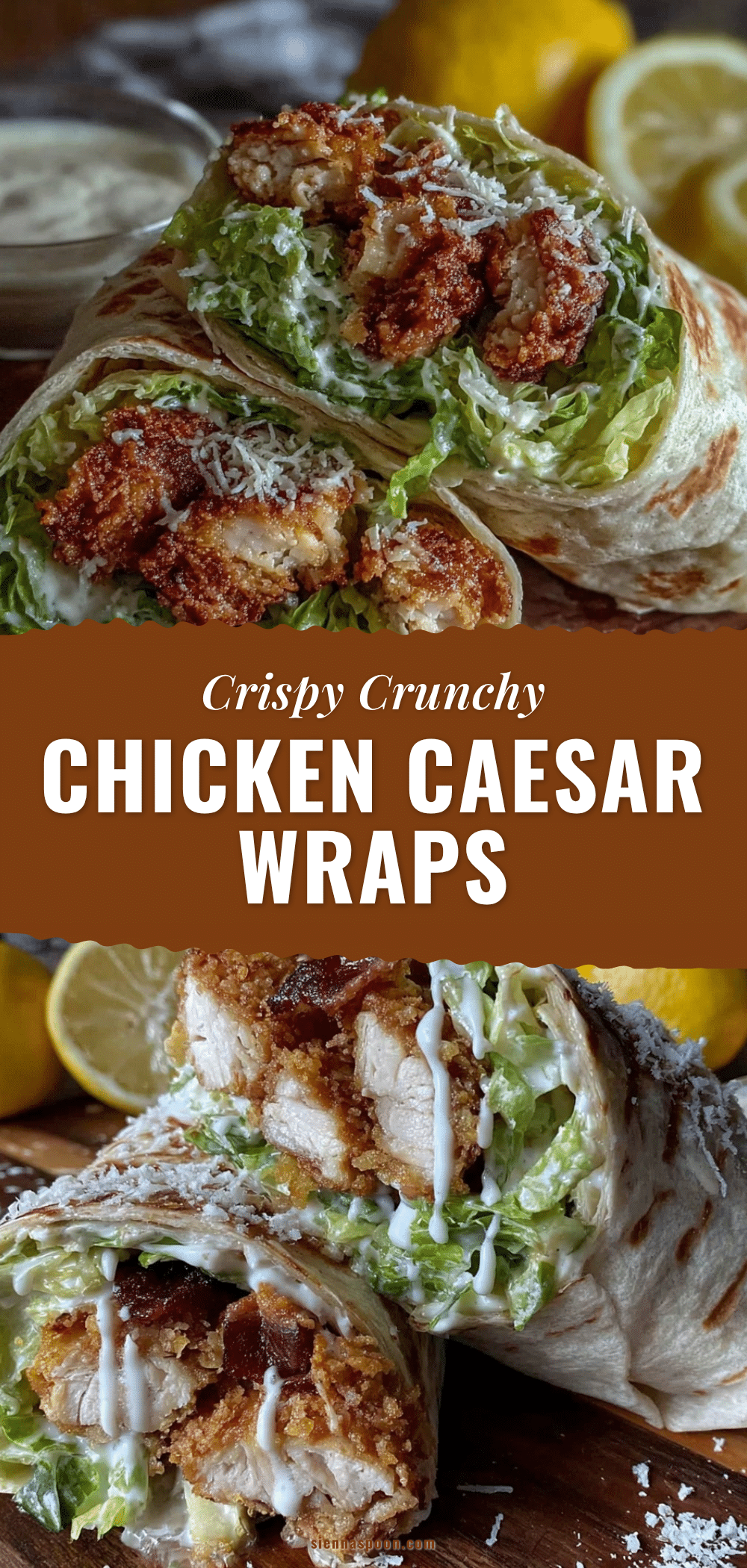 crispy chicken caesar wraps recipe
