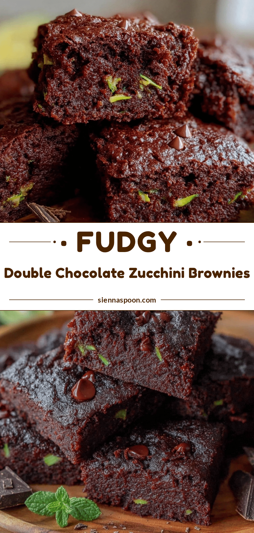 double chocolate zucchini brownies recipe