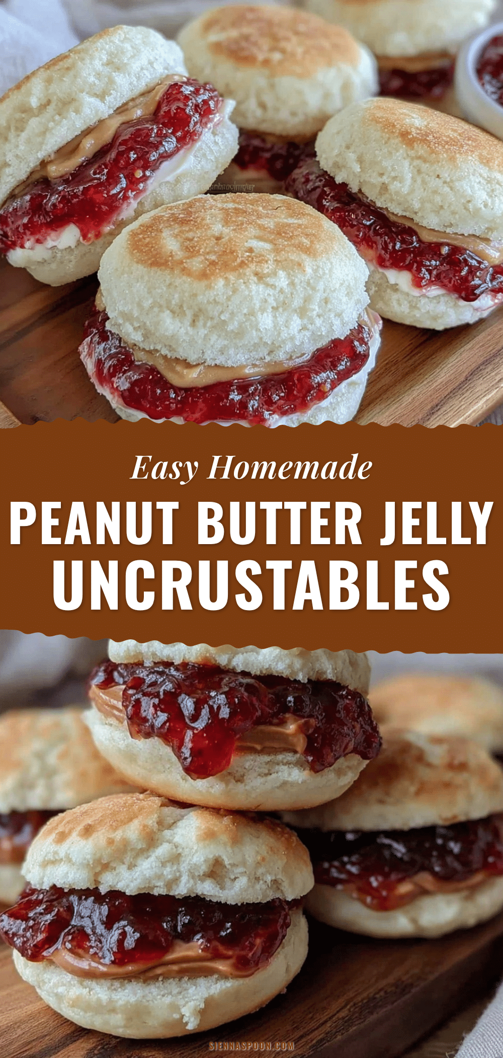 Easy Homemade Uncrustables Peanut Butter & Jelly Sandwiches recipe