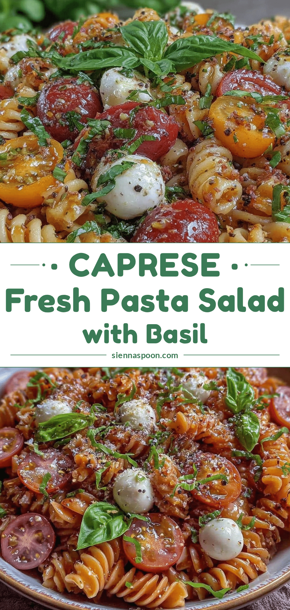 fresh Caprese pasta salad recipe